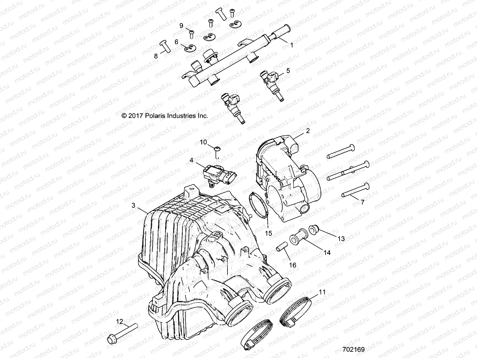 ENGINE | ENGINE, AIR INTAKE MANIFOLD - R19RGE99F2/FF/SC2/SFF/PCF/PFF (702169)