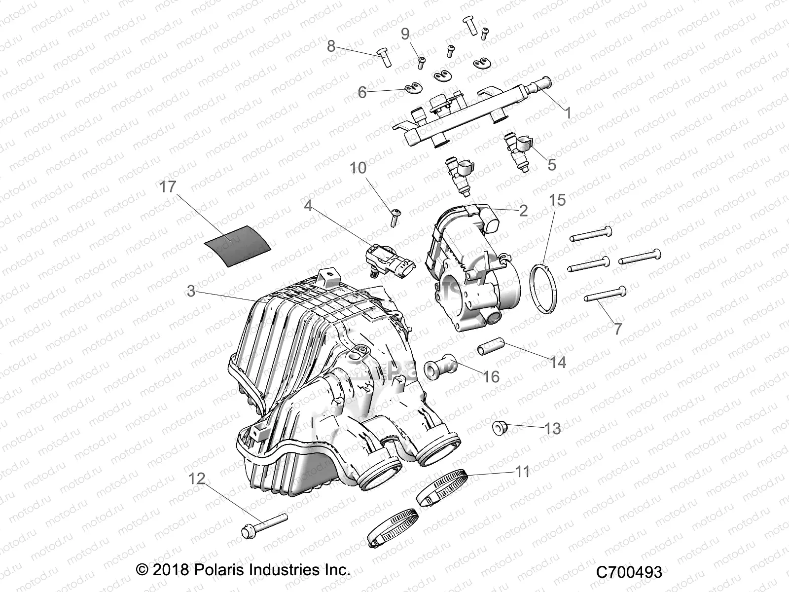 ENGINE | ENGINE, AIR INTAKE MANIFOLD - R19RSE99N1 (C700493)