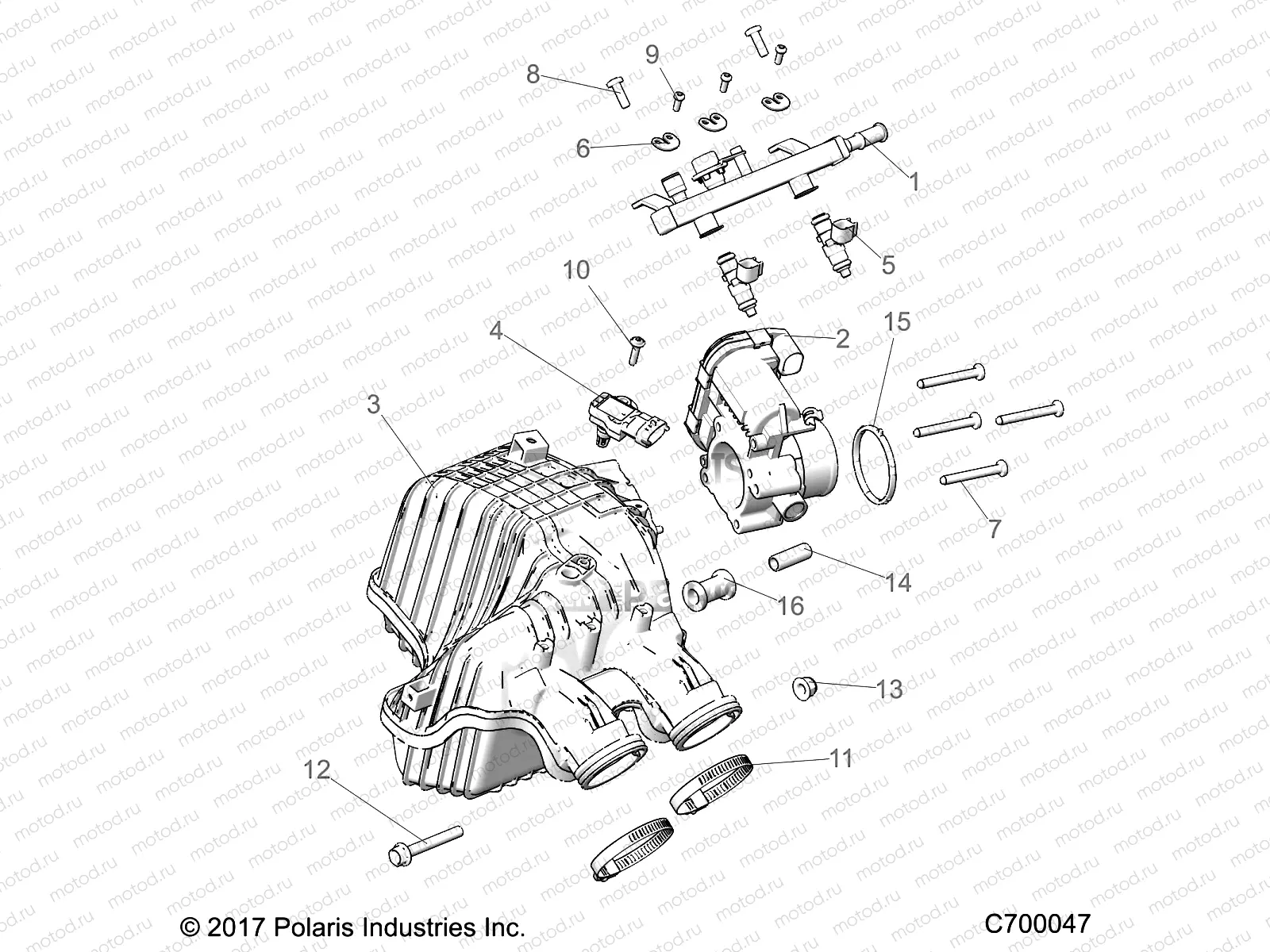 ENGINE | ENGINE, AIR INTAKE MANIFOLD - R21RSE99NP (C700047)