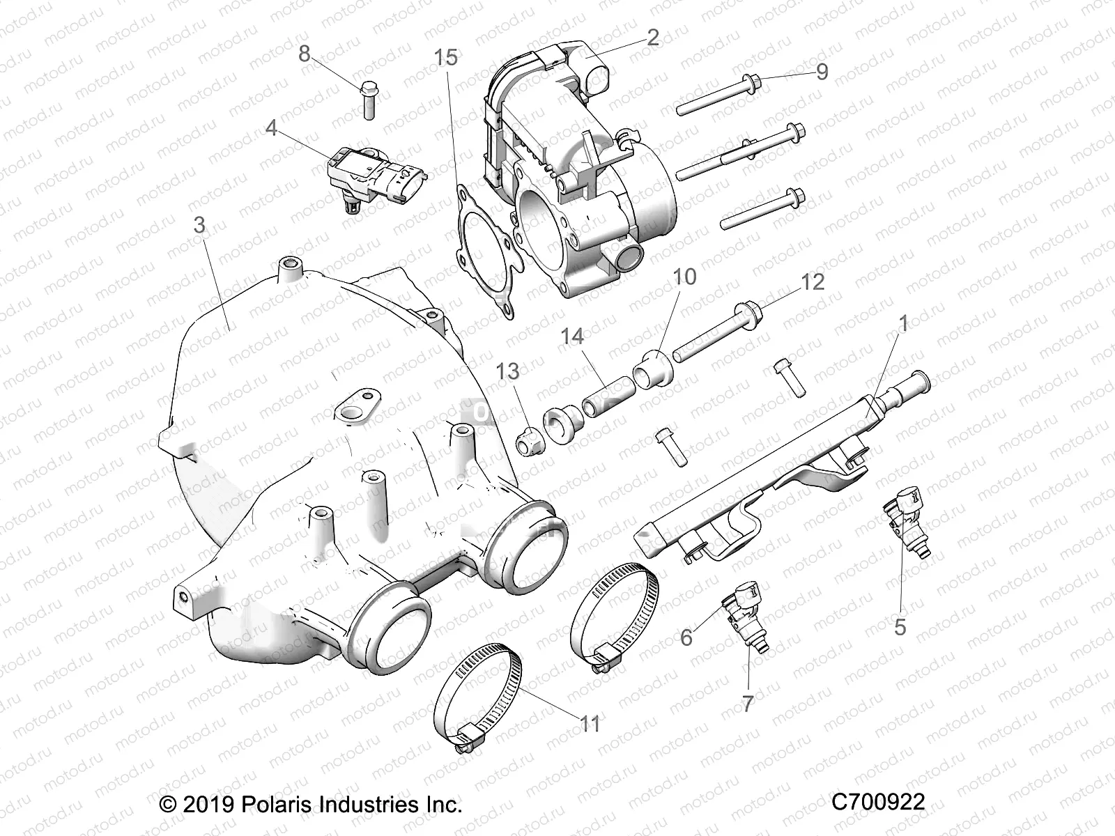 ENGINE | ENGINE, AIR INTAKE MANIFOLD - R23TAE99AD/BD/AP/BP (C700922)