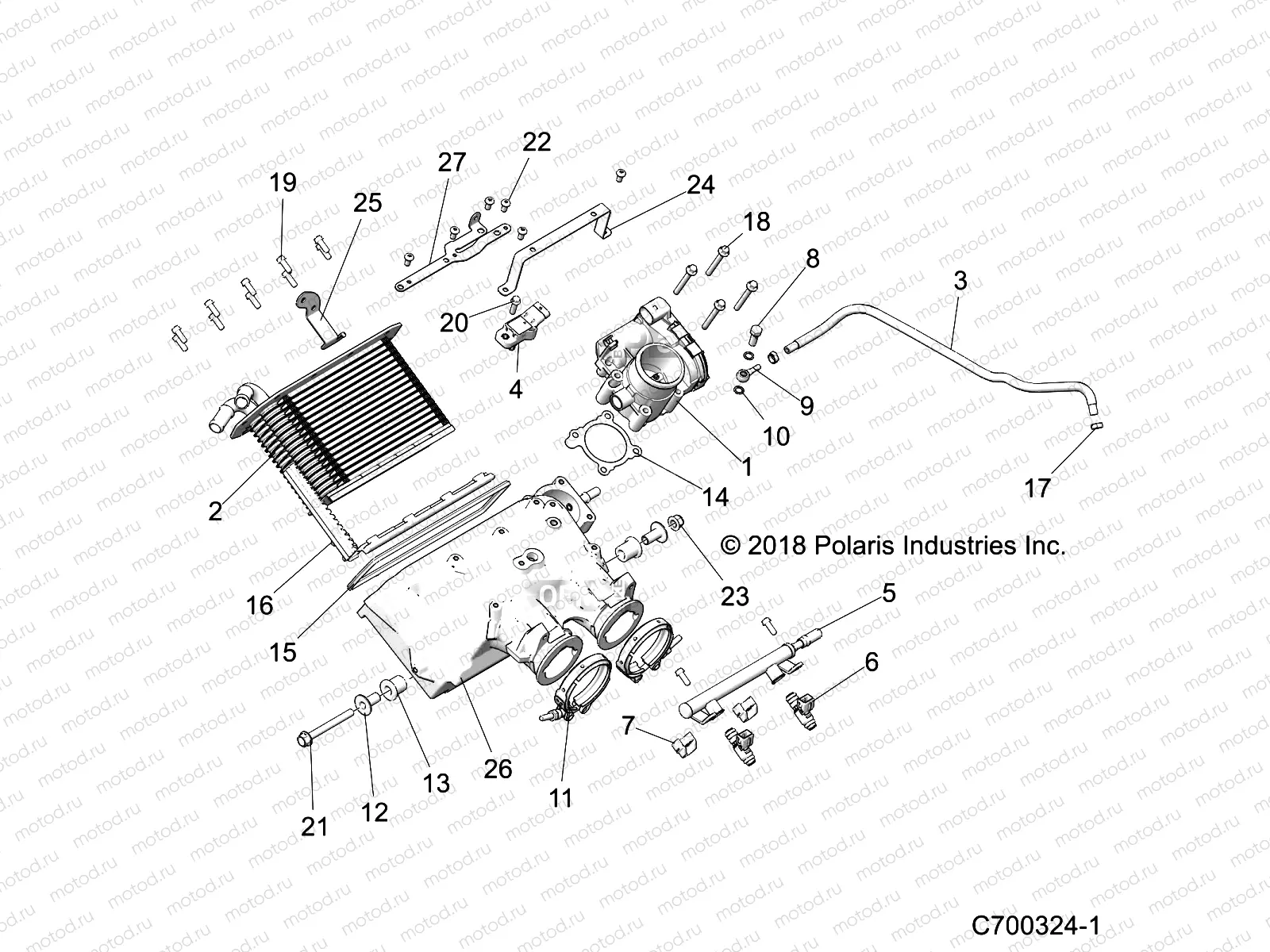 ENGINE | ENGINE, AIR INTAKE MANIFOLD - Z20N4E92BL/BR/F92AL/AR (C700324-1)