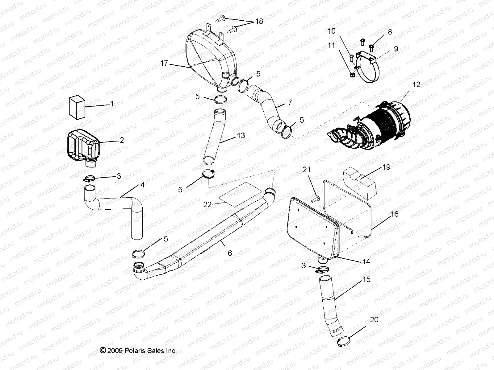 ENGINE | ENGINE, AIR INTAKE - R09HH50AG/AR (49RGRAIRINTAKE095004X4)