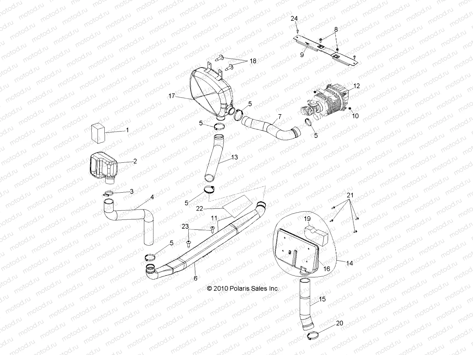 ENGINE | ENGINE, AIR INTAKE - R11TH76/TY76 ALL OPTIONS (49RGRAIRINTAKE118004X4)