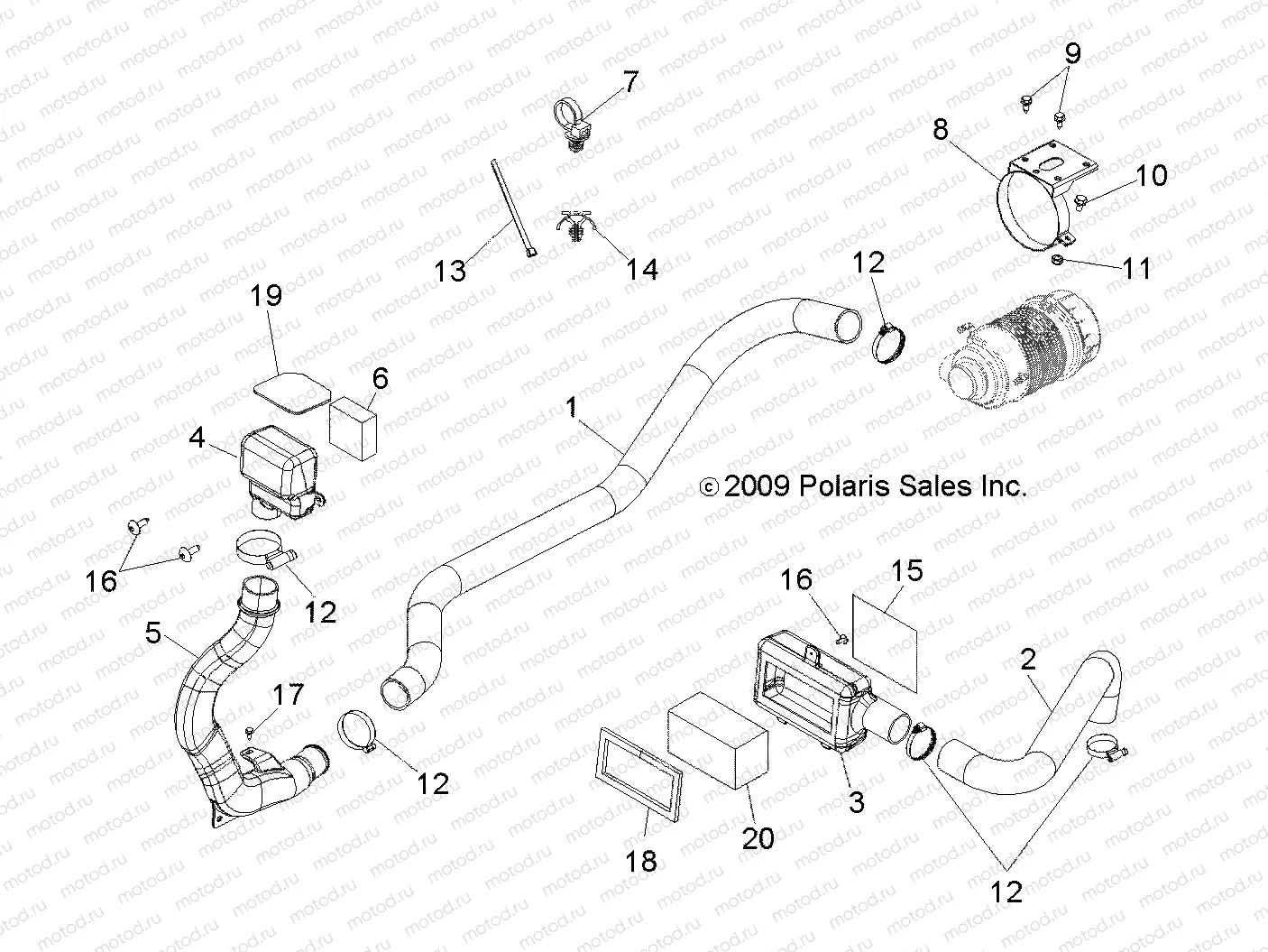 ENGINE | ENGINE, AIR INTAKE - R11WH50AG/AH/AR (49RGRAIRINTAKE10)