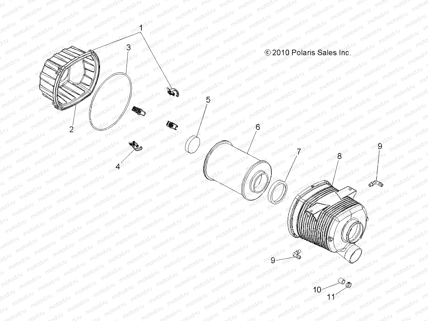 ENGINE | ENGINE, AIR INTAKE - R13WH90DG (49RGRAIRINTAKE11DCREW)