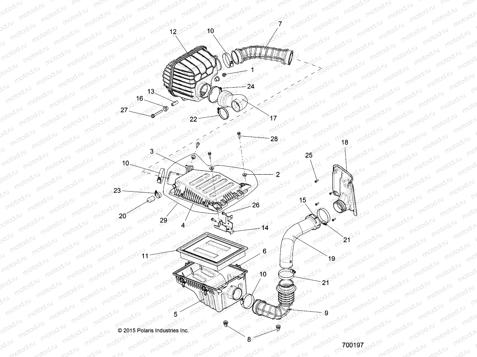 ENGINE | ENGINE, AIR INTAKE - R15RUAD1AA (700197)