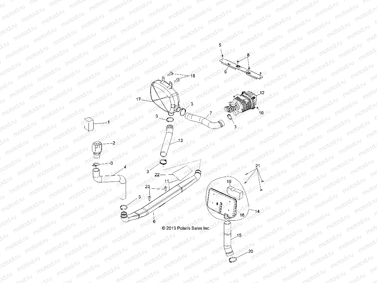 ENGINE | ENGINE, AIR INTAKE - R16RAA76AA/AJ (49RGRAIRINTAKE146X6)