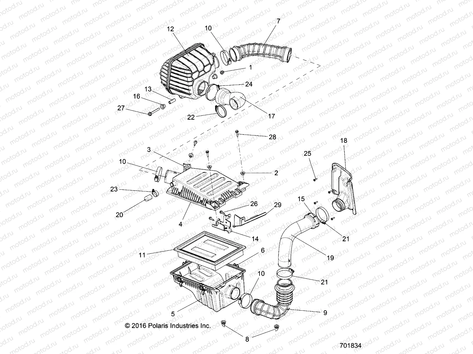 ENGINE | ENGINE, AIR INTAKE - R17RVAD1A1 (701834)