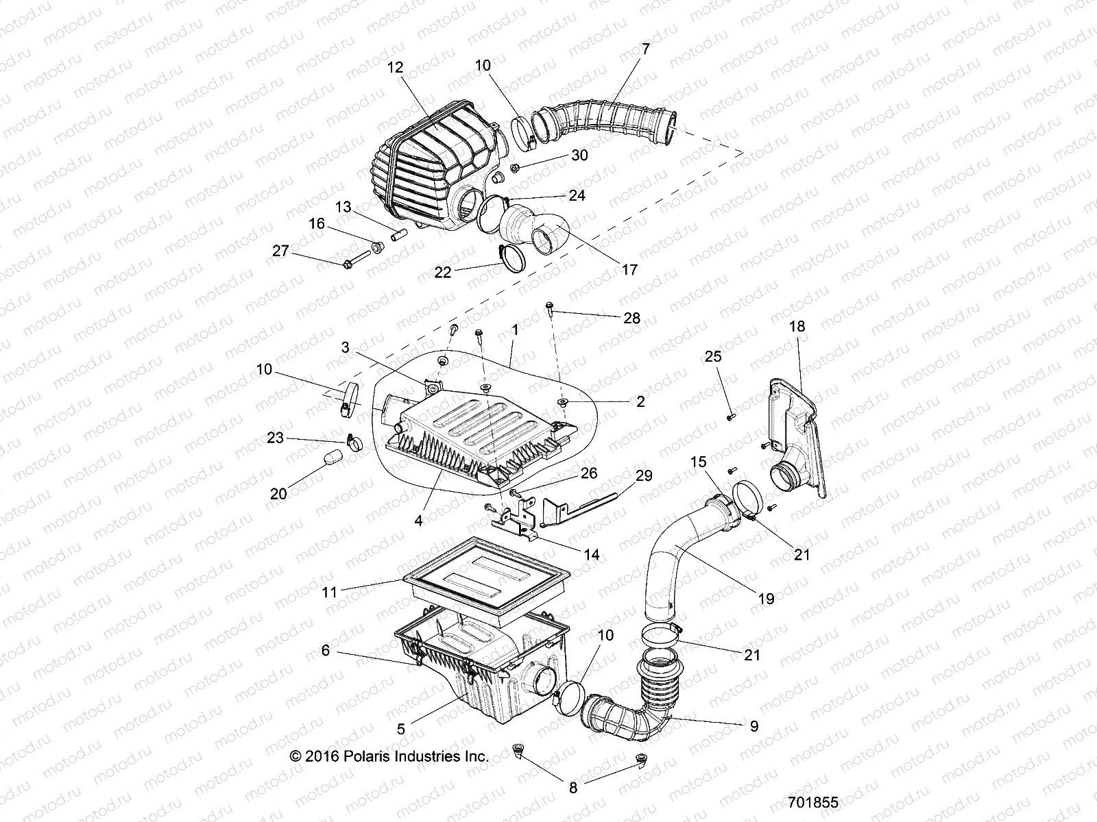 ENGINE | ENGINE, AIR INTAKE - R18RVAD1B1 (701855)