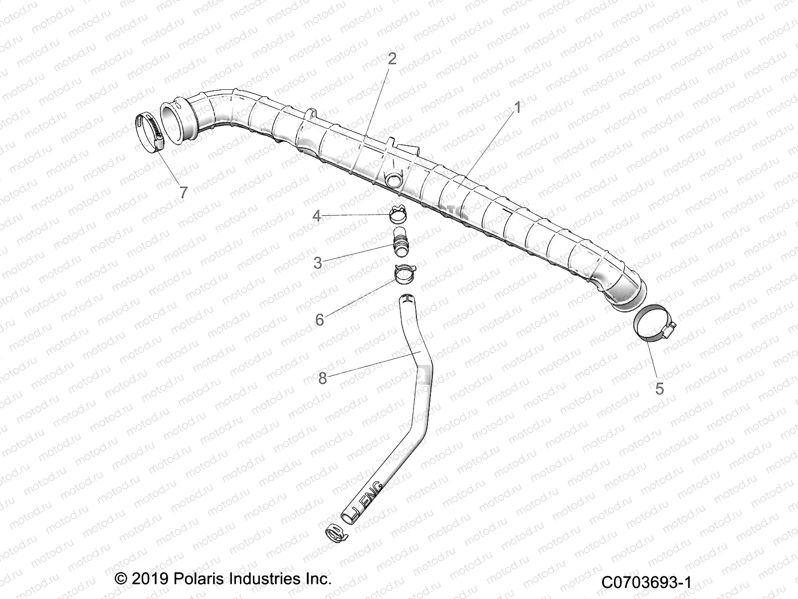 ENGINE | ENGINE, AIR INTAKE, REAR - D22P4EP99A4/B4/F99A4 (C0703693-1)