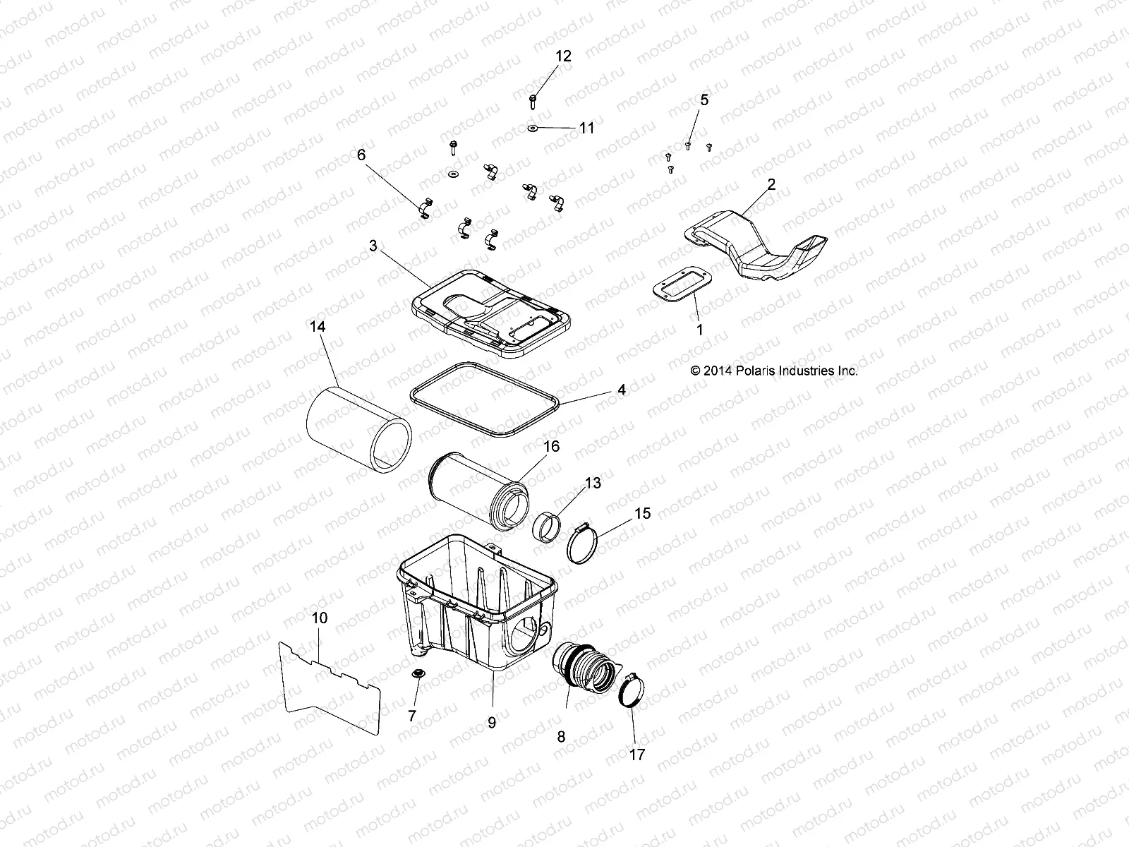 ENGINE | ENGINE, AIR INTAKE SYSTEM - A15SEA32AA/AH (49ATVAIRBOX15SPETX)