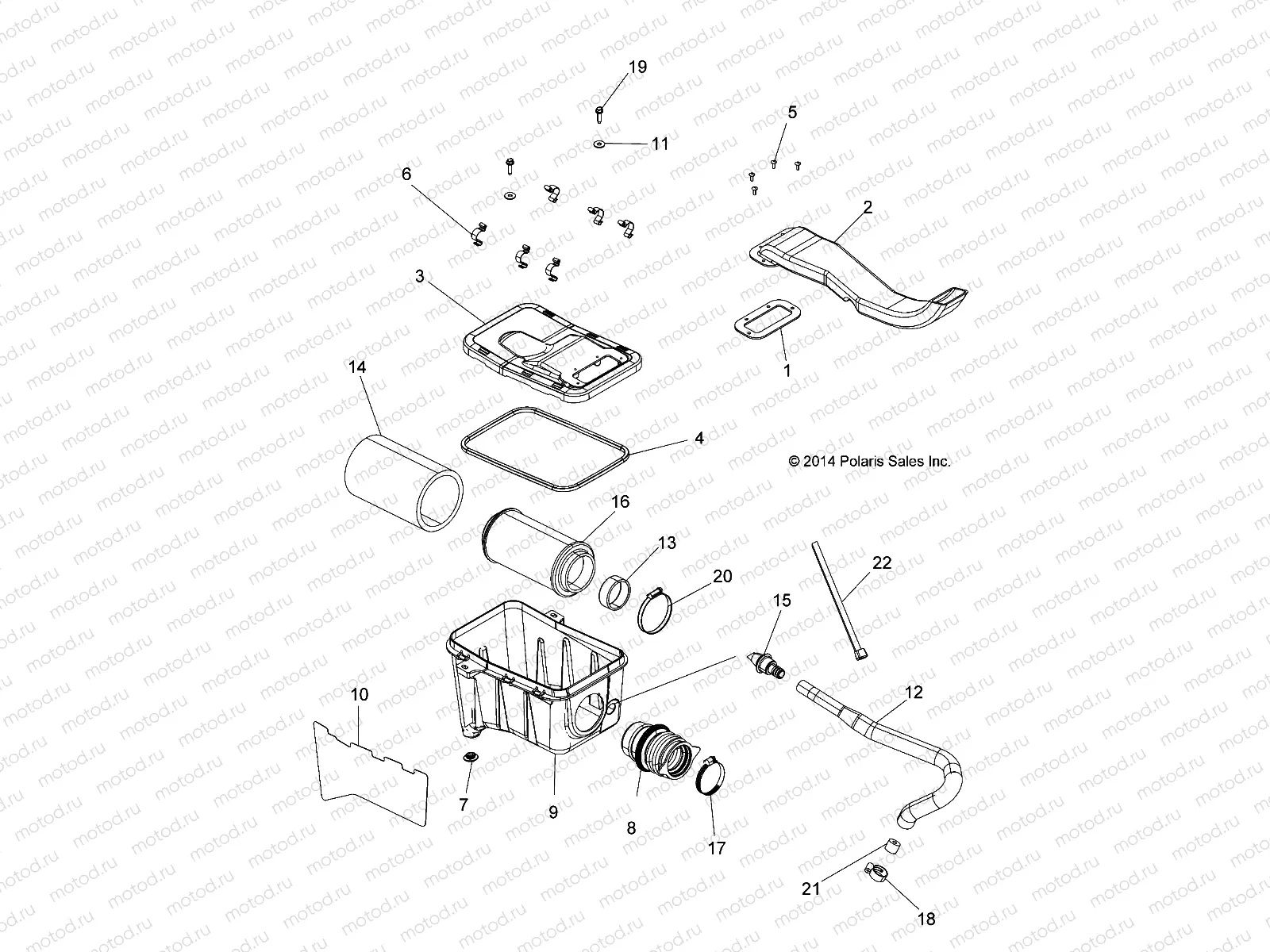 ENGINE | ENGINE, AIR INTAKE SYSTEM - A15SJE57AS/AV (49ATVAIRBOX1570TRG)