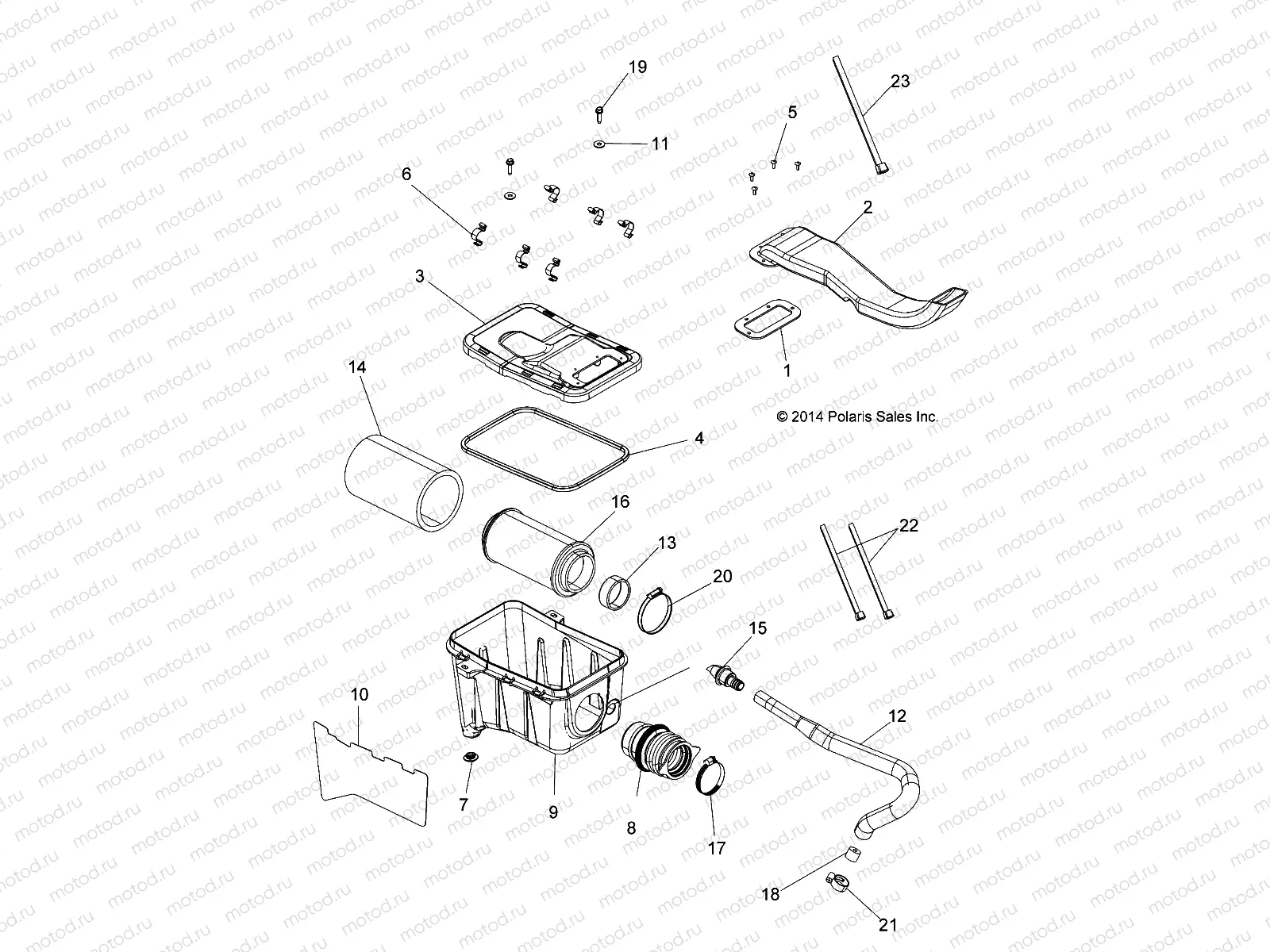 ENGINE | ENGINE, AIR INTAKE SYSTEM - A15SUH57AH (49ATVAIRBOX15UTE)