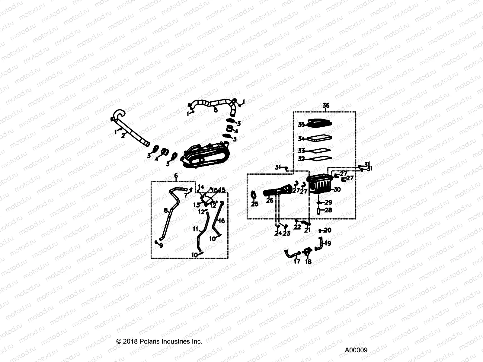 ENGINE | ENGINE, AIR INTAKE SYSTEM - A16YAF11AA (A00009)