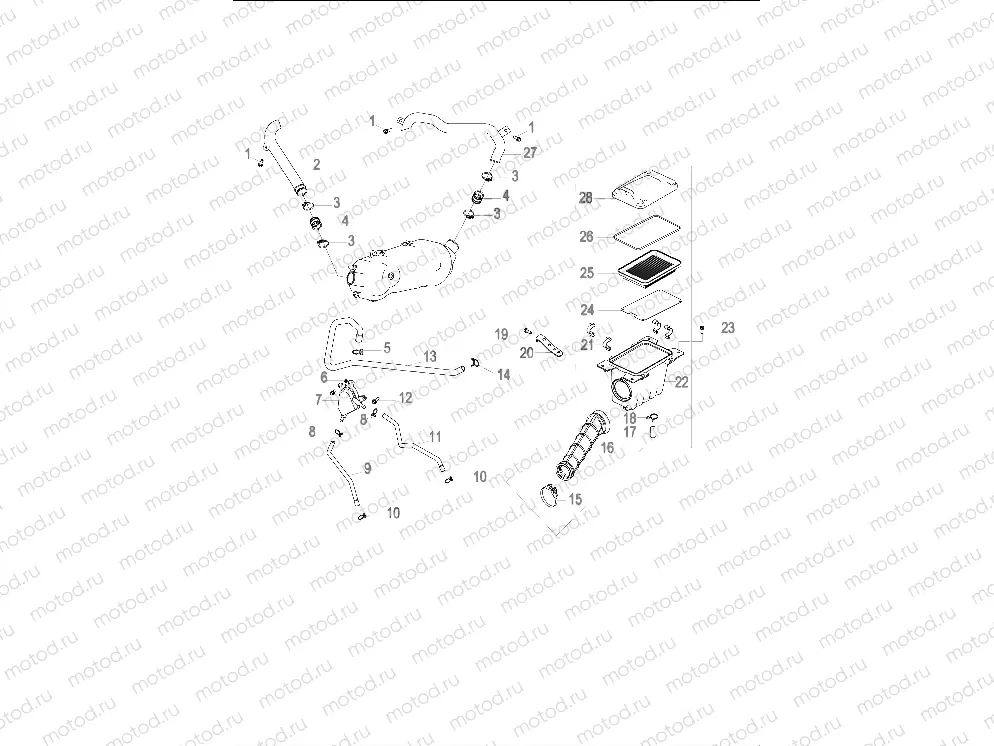 ENGINE | ENGINE, AIR INTAKE SYSTEM - A16YAK09AF (A00031)