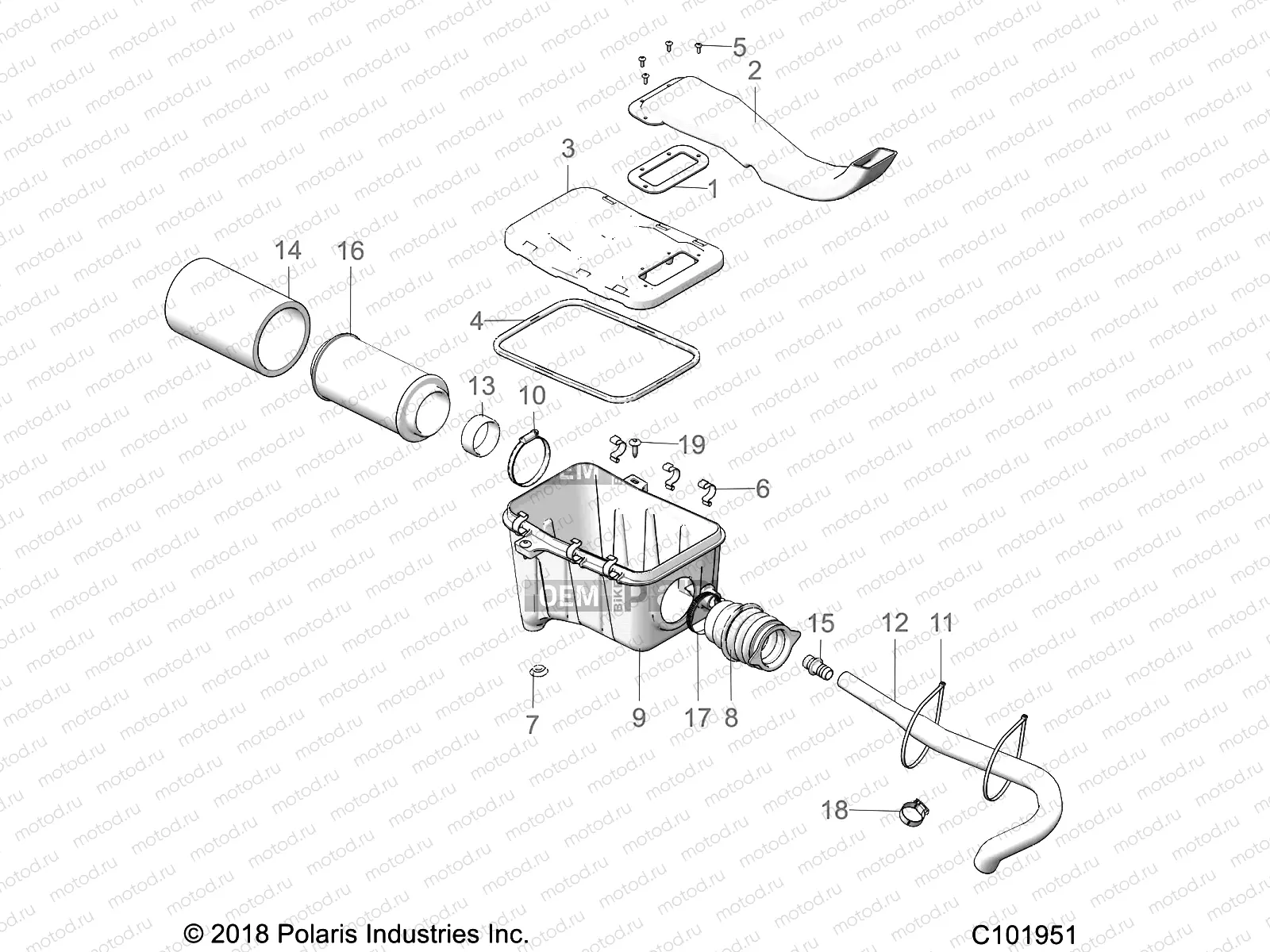 ENGINE | ENGINE, AIR INTAKE SYSTEM - A19SEA57F1/SEE57F1/SEE57F2 (C101951)