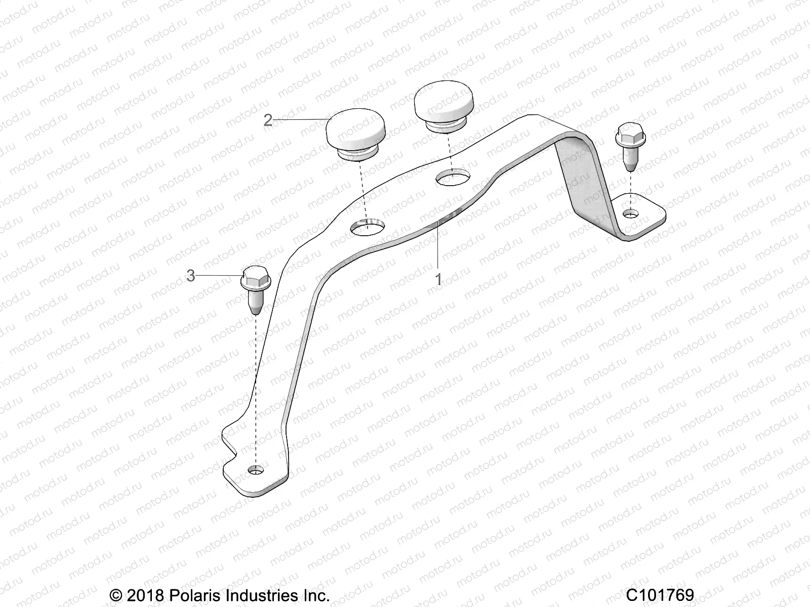 ENGINE | ENGINE, AIR INTAKE SYSTEM BRACKET - A19SWE57F1 (C101769)