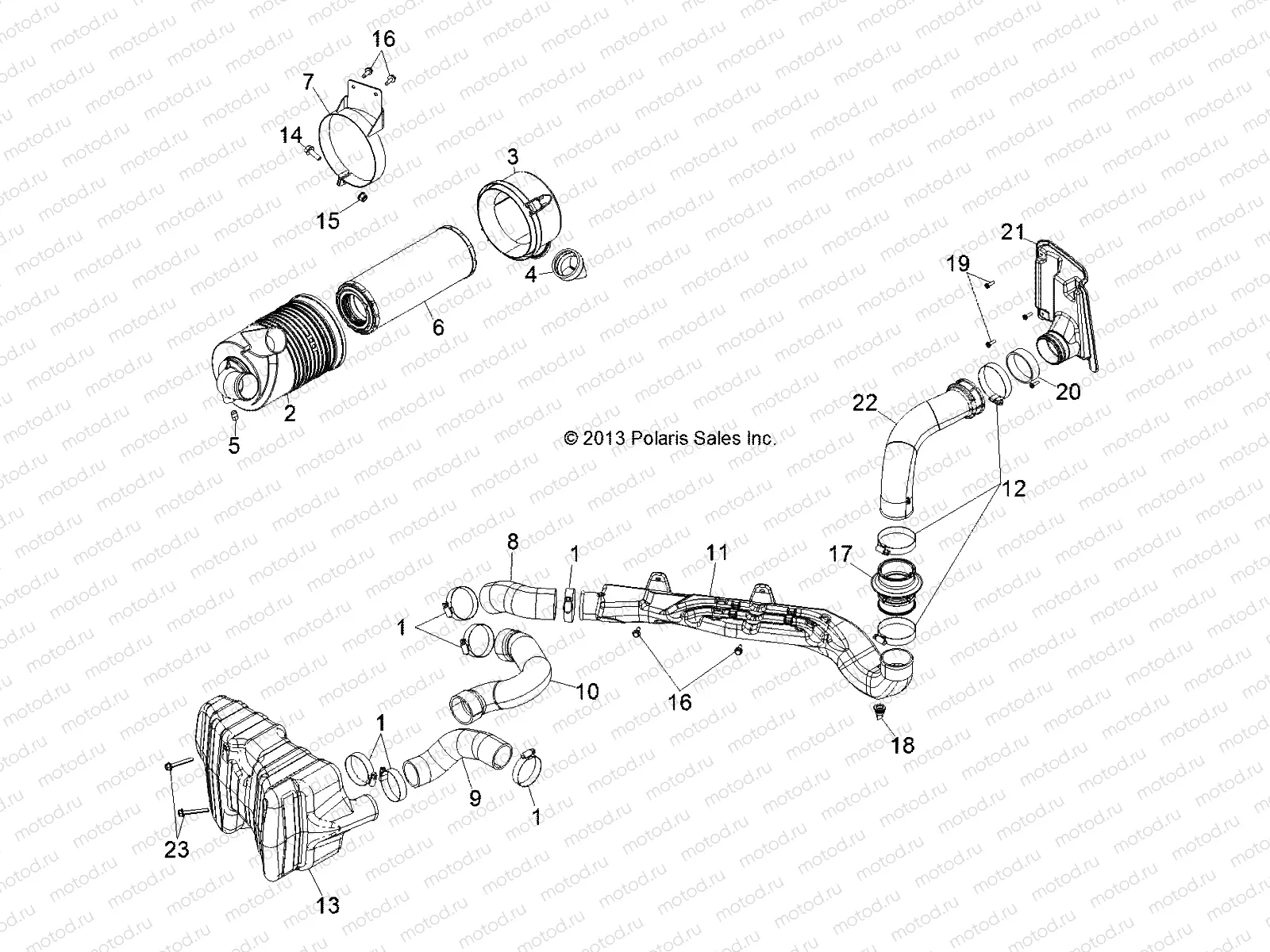 ENGINE | ENGINE, AIR INTAKE SYSTEM - D131D9JDJ/1L9JDJ/2M9JDJ (49BRUTUSAIRBOX13)