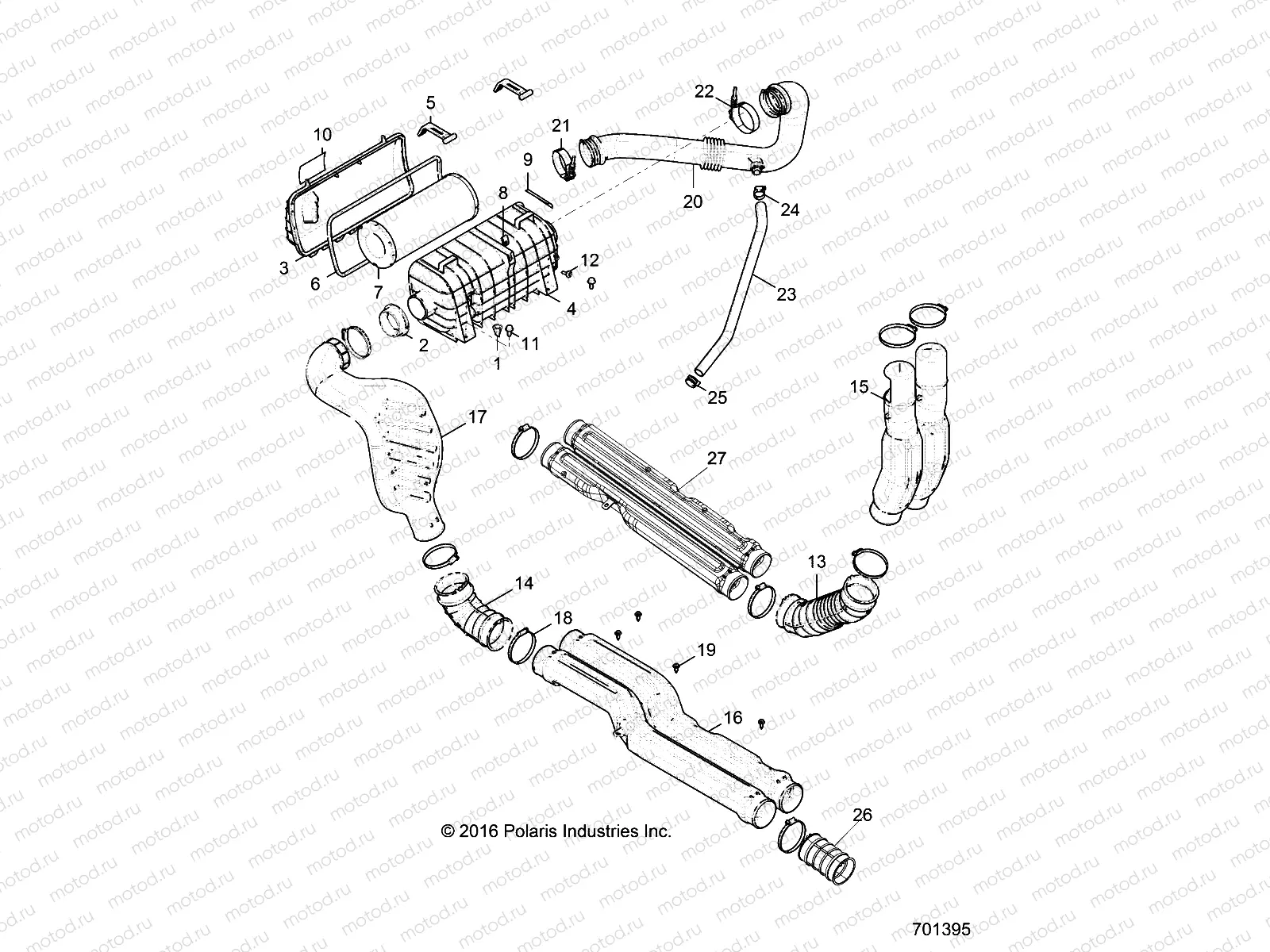 ENGINE | ENGINE, AIR INTAKE SYSTEM - G22GMK99AR/BR (701395)