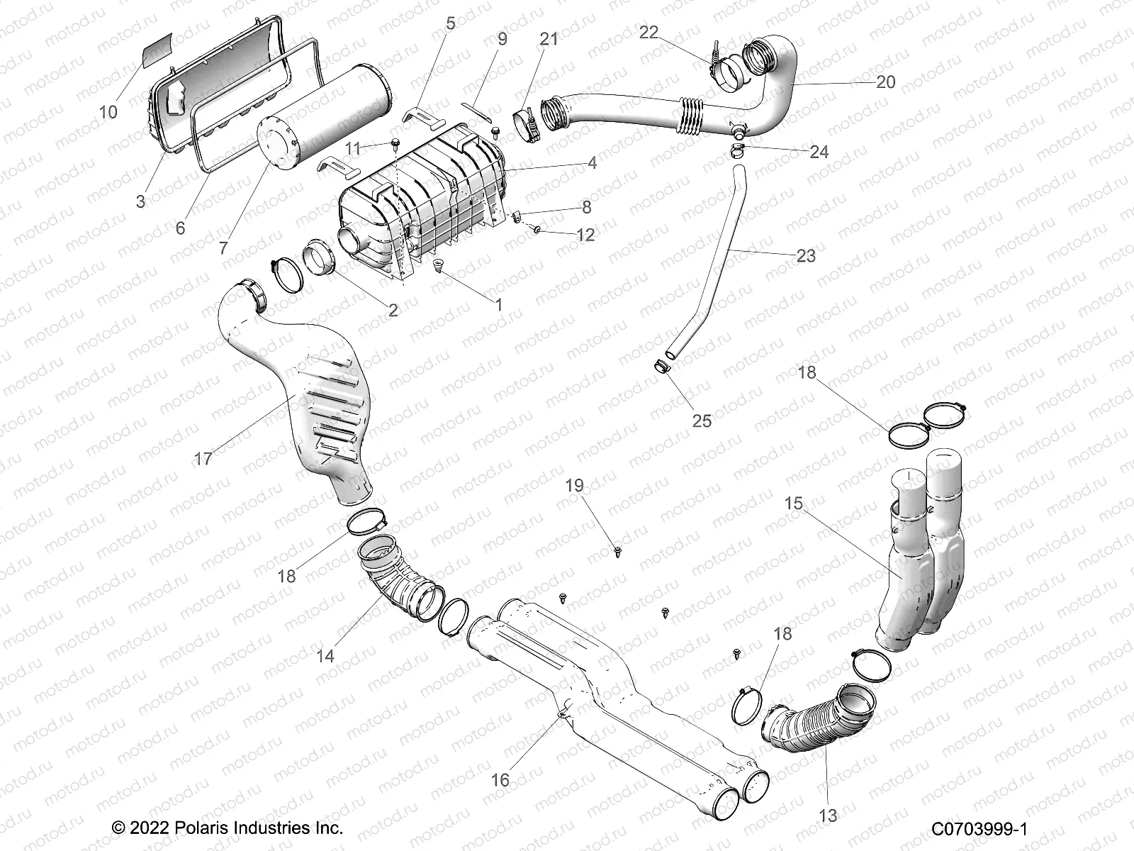 ENGINE | ENGINE, AIR INTAKE SYSTEM - G23GAB99CG/FG (C0703999-1)