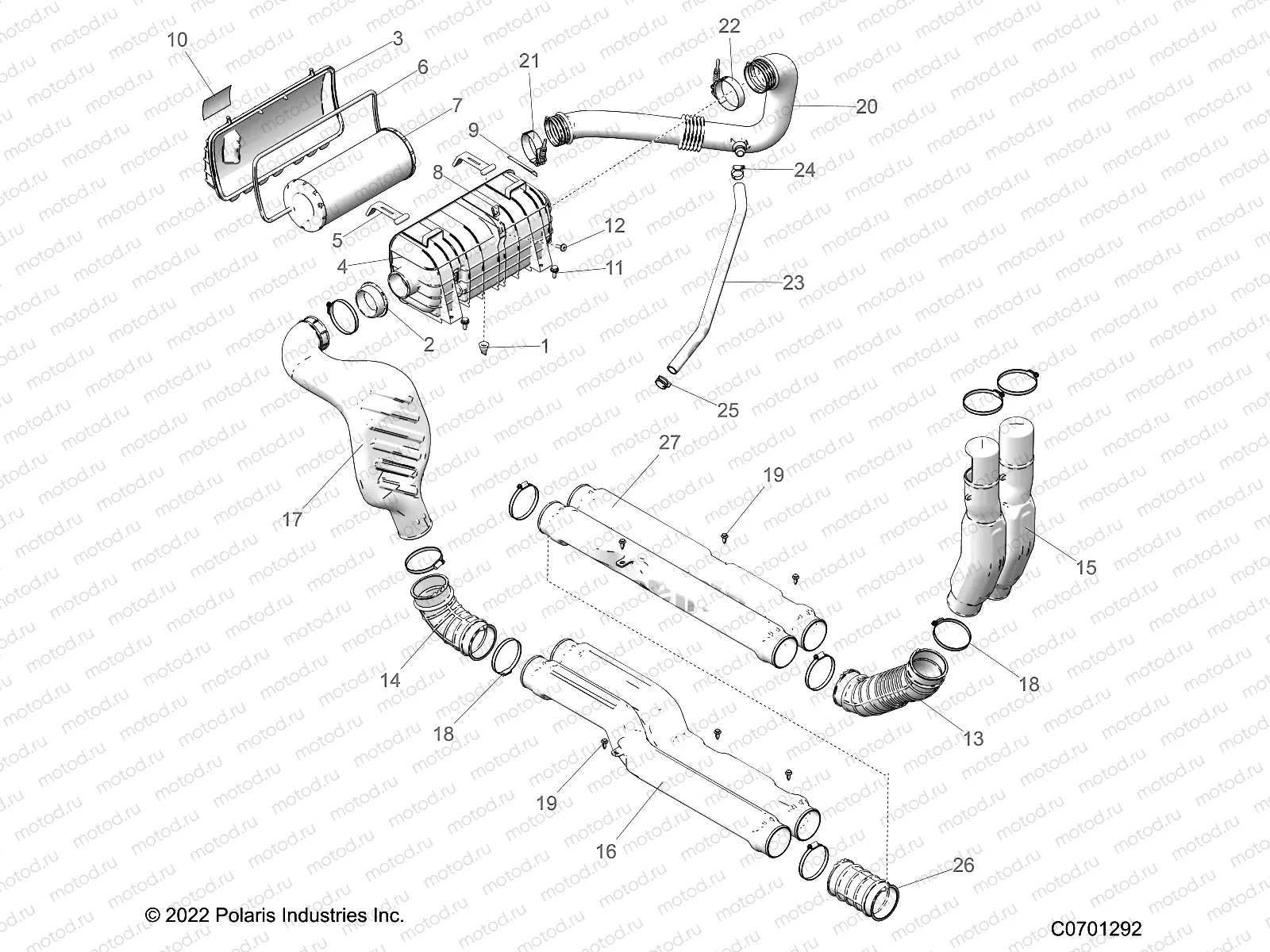 ENGINE | ENGINE, AIR INTAKE SYSTEM - G23GME99A/99B (C0701292)