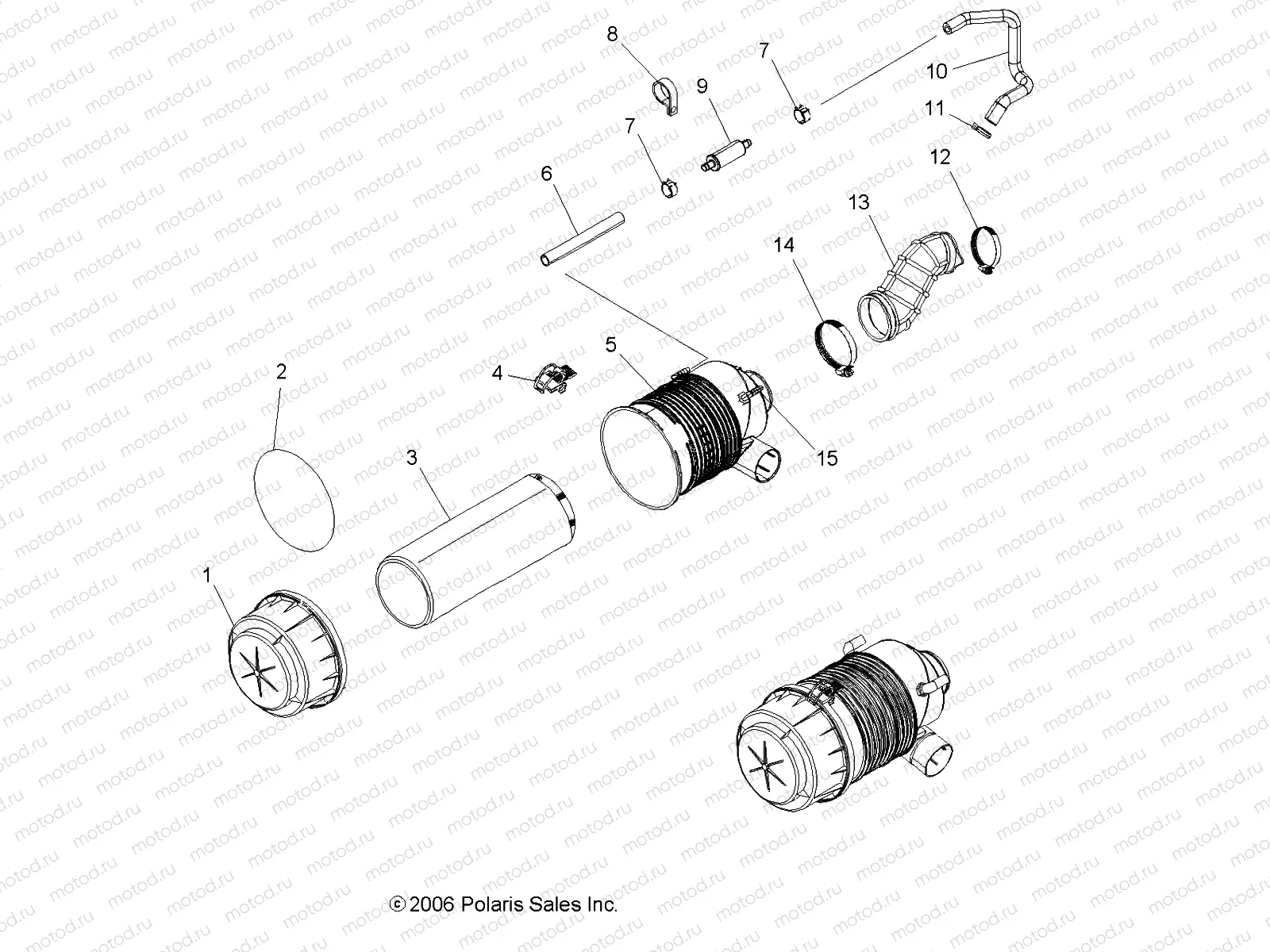ENGINE | ENGINE, AIR INTAKE SYSTEM - R08RB50AA (49RGRAIRBOX07500)