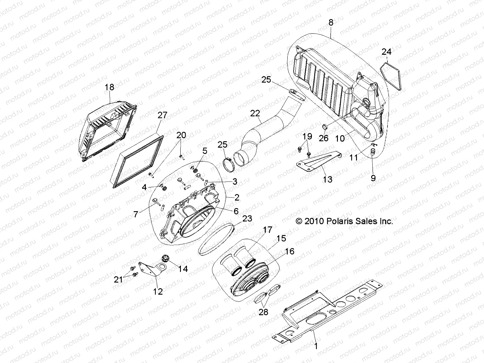 ENGINE | ENGINE, AIR INTAKE SYSTEM - R11JH87AA/AD (49RGRAIRBOX11RZR875)