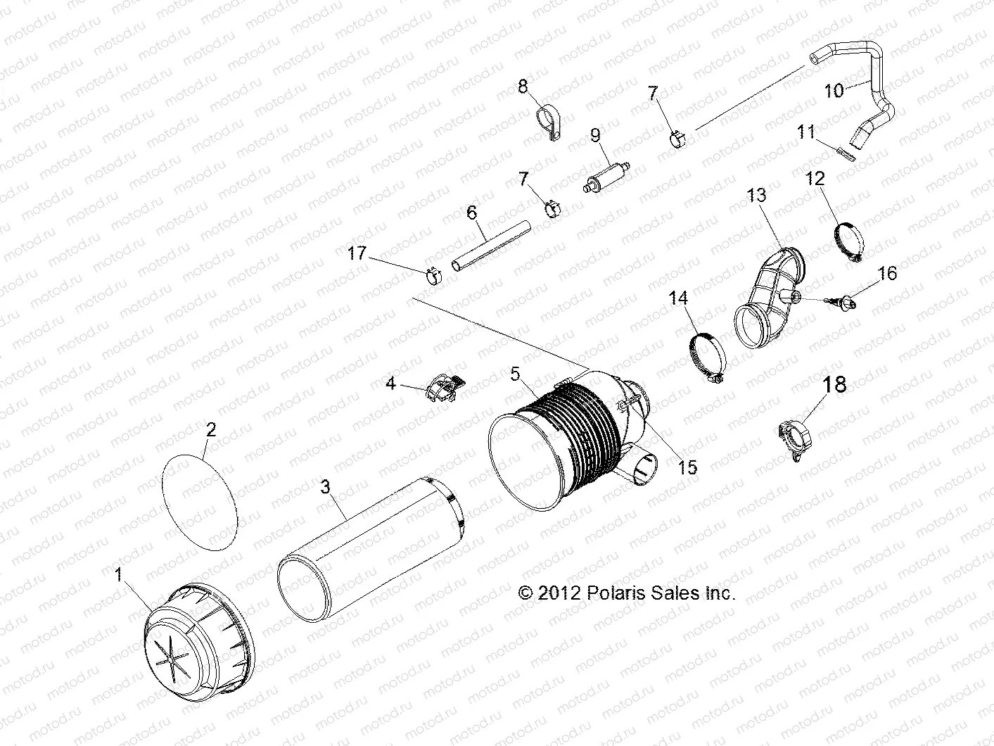 ENGINE | ENGINE, AIR INTAKE SYSTEM - R13WH50AG/AH/AR/AX (49RGRAIRBOX13500CREW)