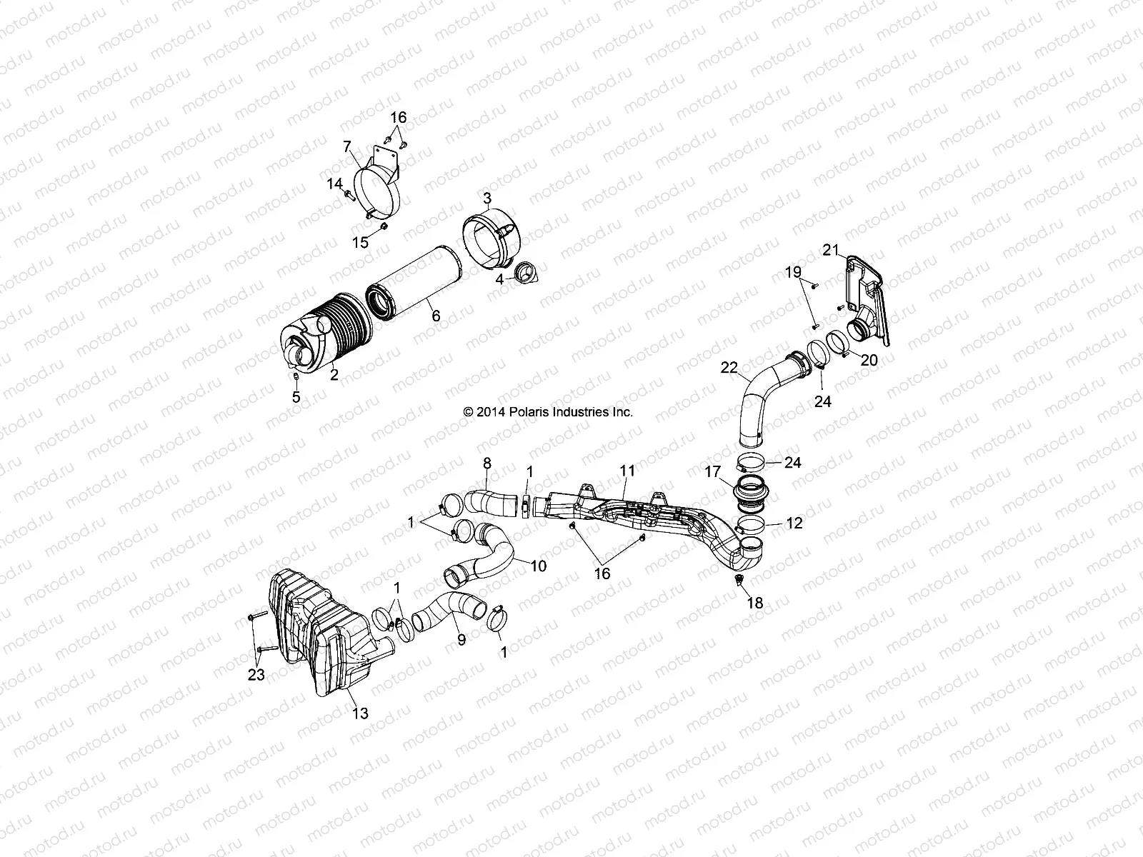 ENGINE | ENGINE, AIR INTAKE SYSTEM - R141D9JDA/2D9JDA (49BRUTUSAIRBOX13)