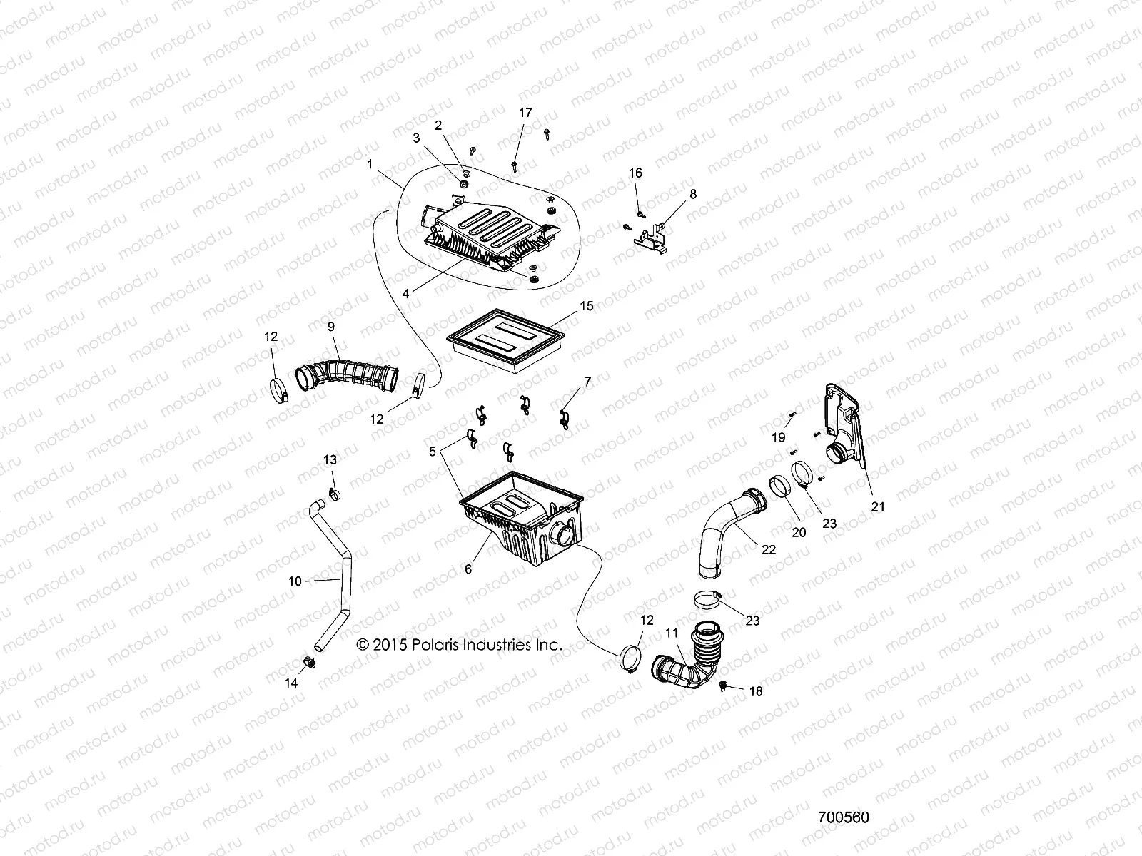 ENGINE | ENGINE, AIR INTAKE SYSTEM - R16RTE87F1/U87FK (700560)