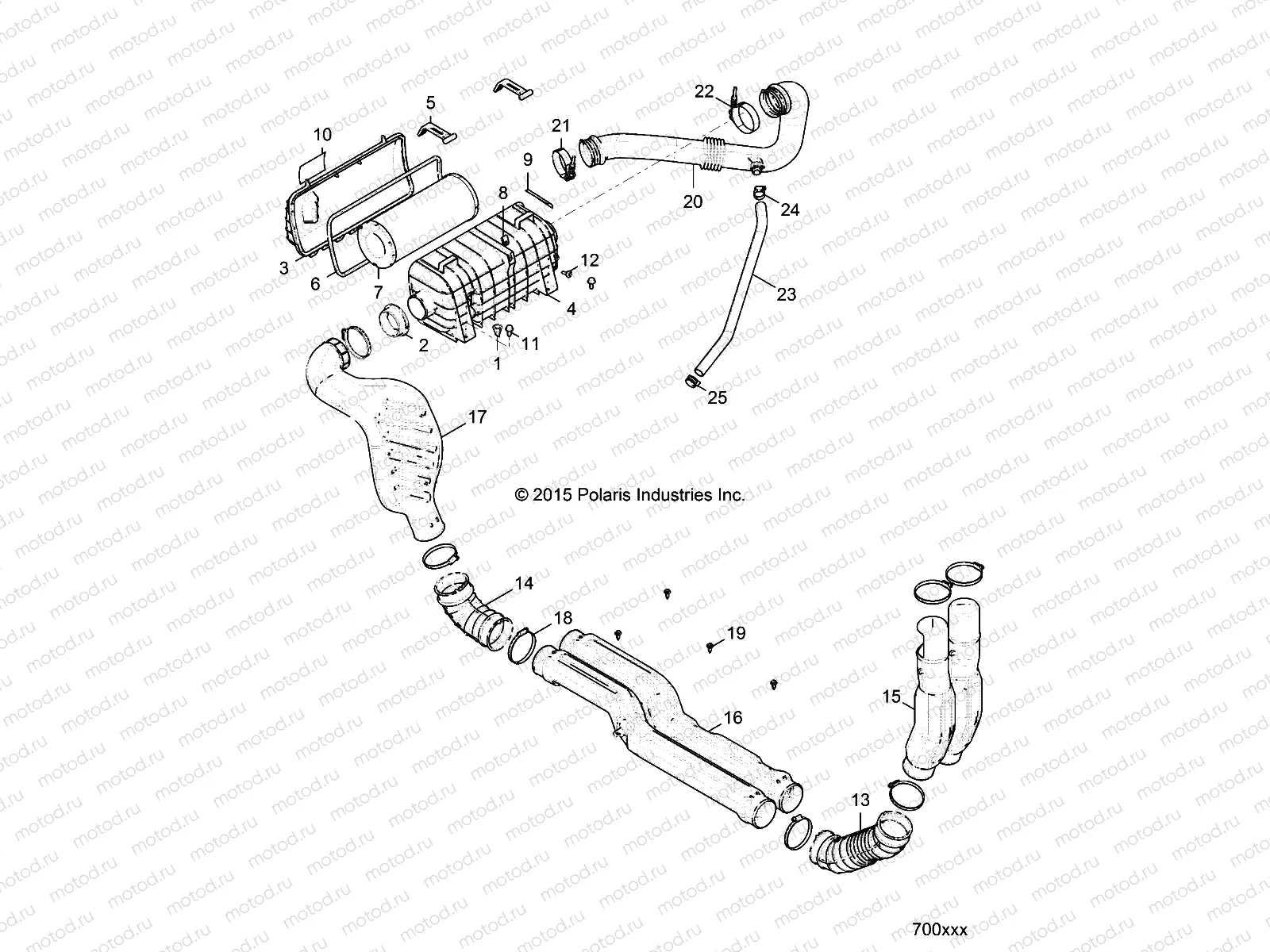 ENGINE | ENGINE, AIR INTAKE SYSTEM - R19RGE99F2/FF/SC2/SFF/PCF/PFF (700825)