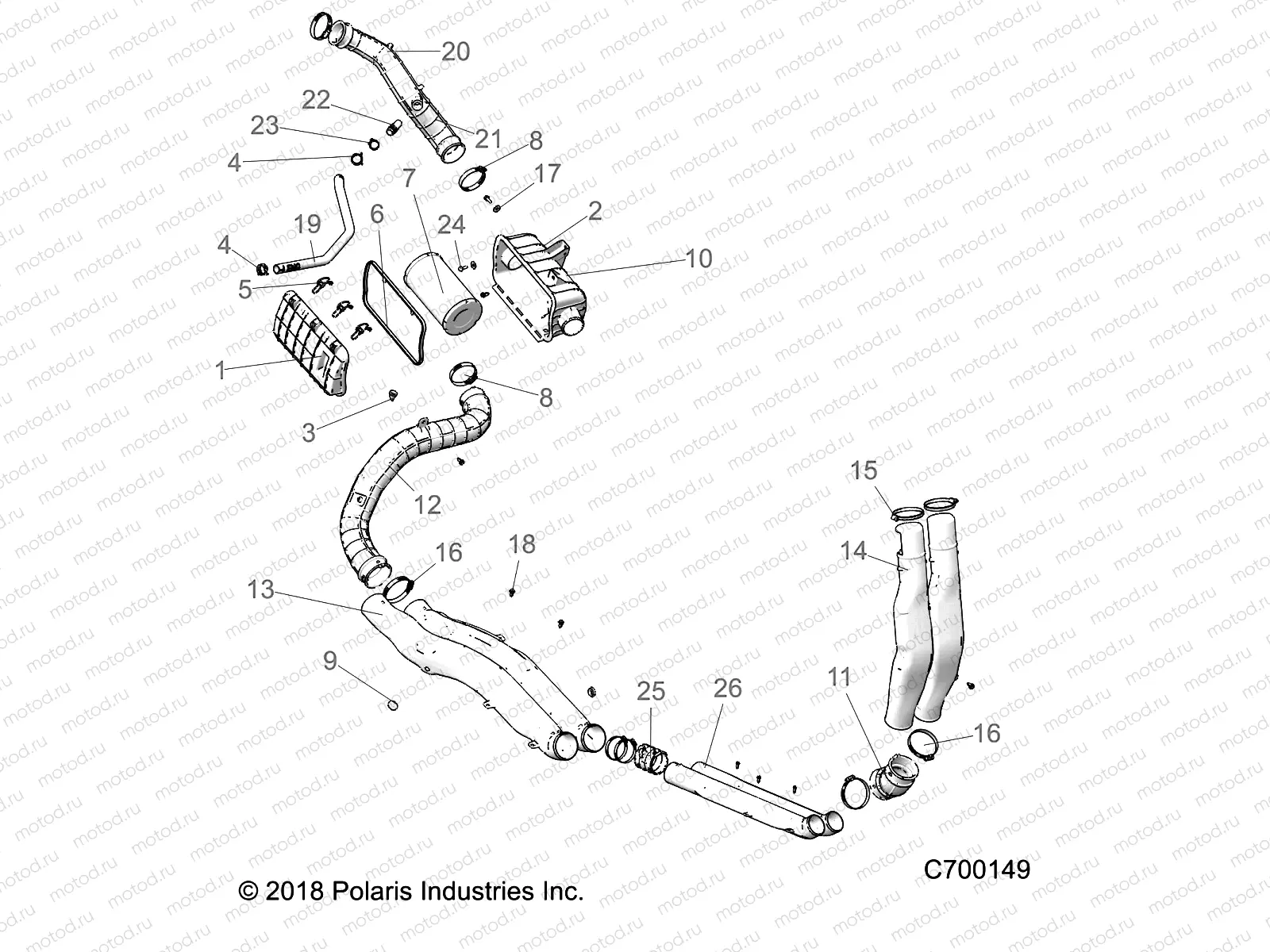 ENGINE | ENGINE, AIR INTAKE SYSTEM - R19RSW99AS/A9/AD/BS/B9/BD (C700149)