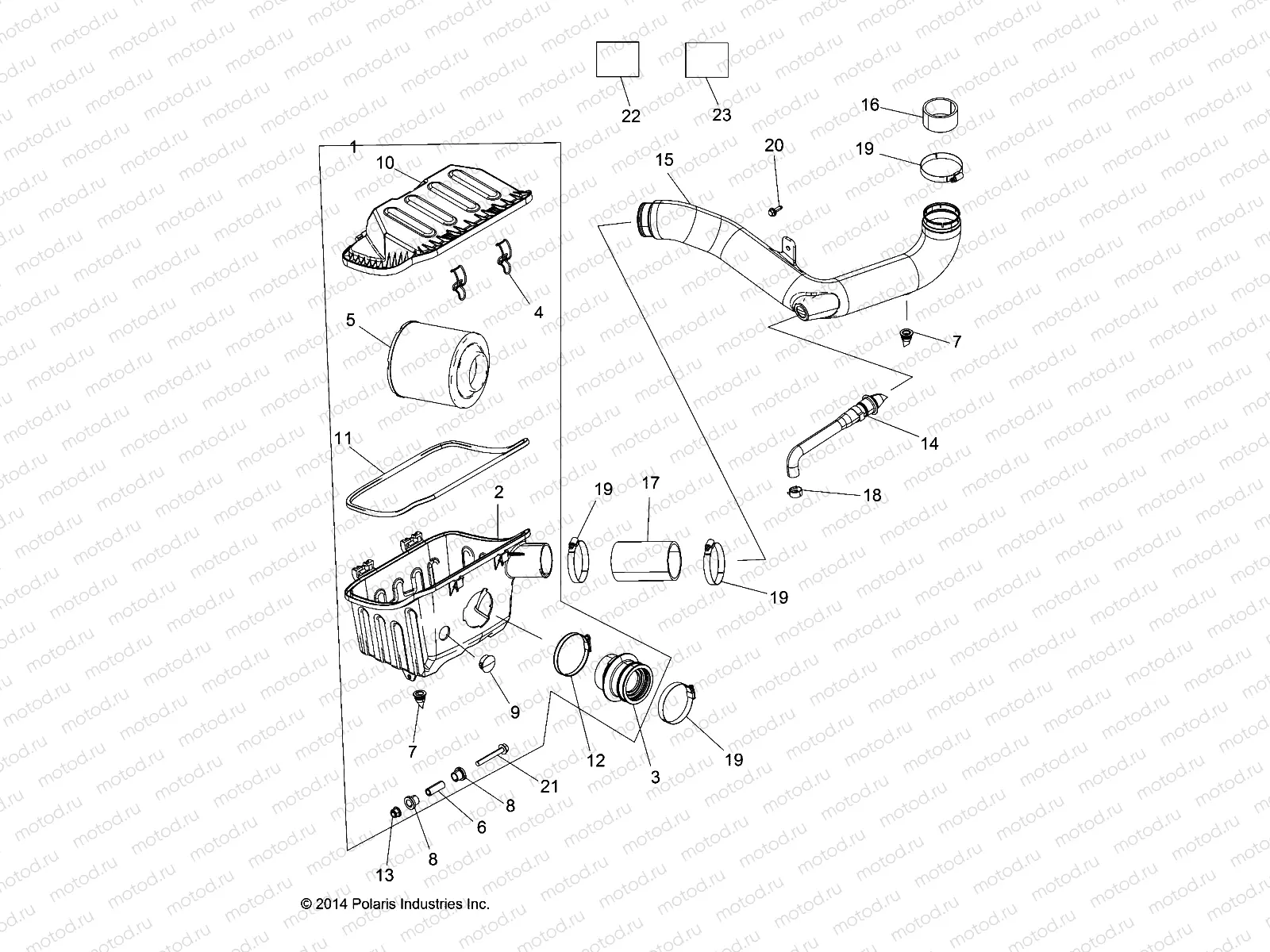 ENGINE | ENGINE, AIR INTAKE SYSTEM - R20M4A57L1 (49RGRAIRBOX15570MC)