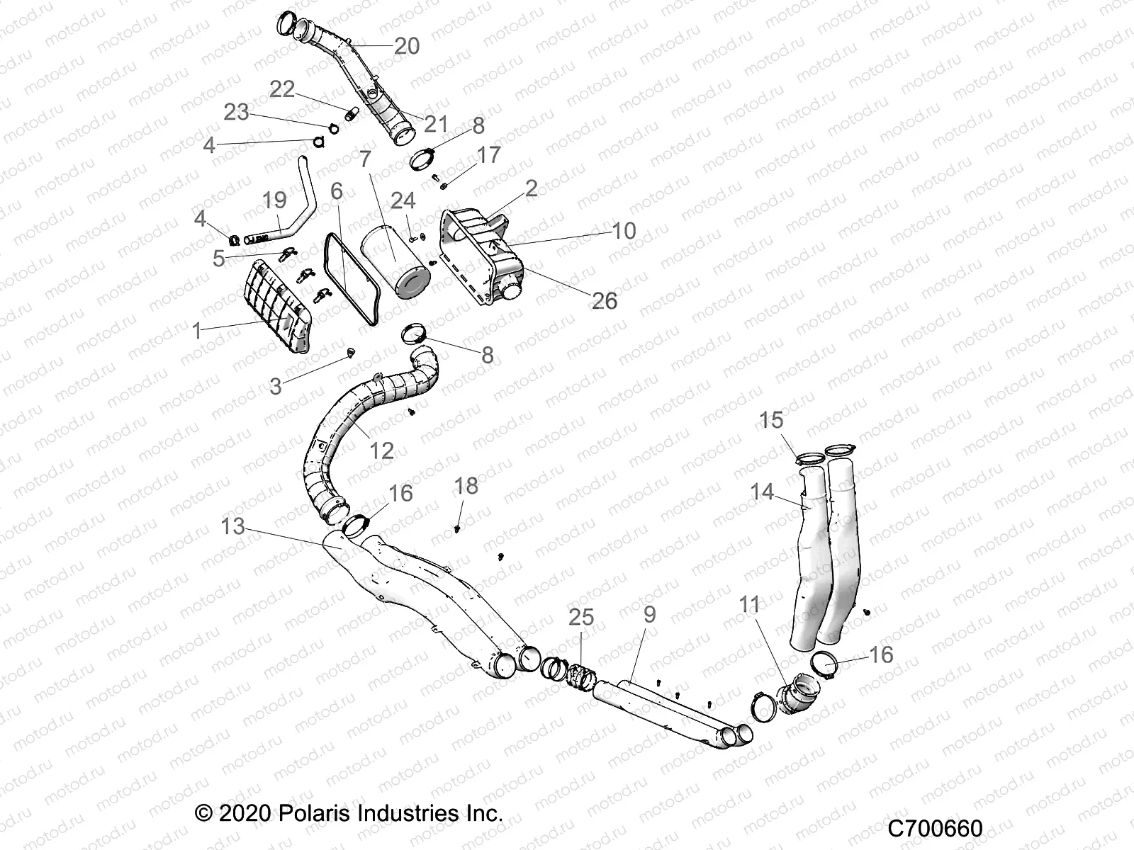 ENGINE | ENGINE, AIR INTAKE SYSTEM - R21RSE99NP (C700660)