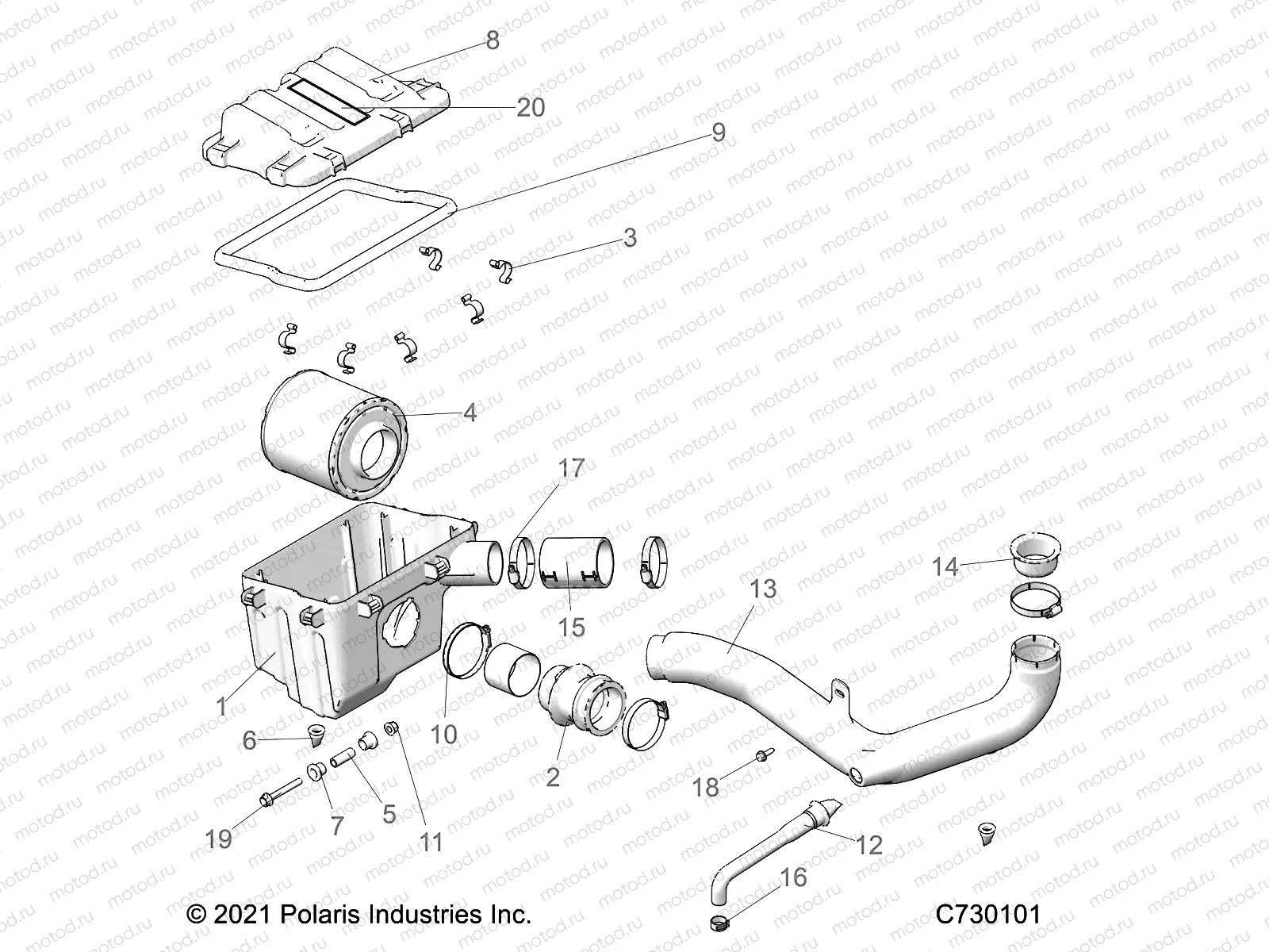 ENGINE | ENGINE, AIR INTAKE SYSTEM - R23MAA57F1/SC9/CK/F1/F9 (C730101)