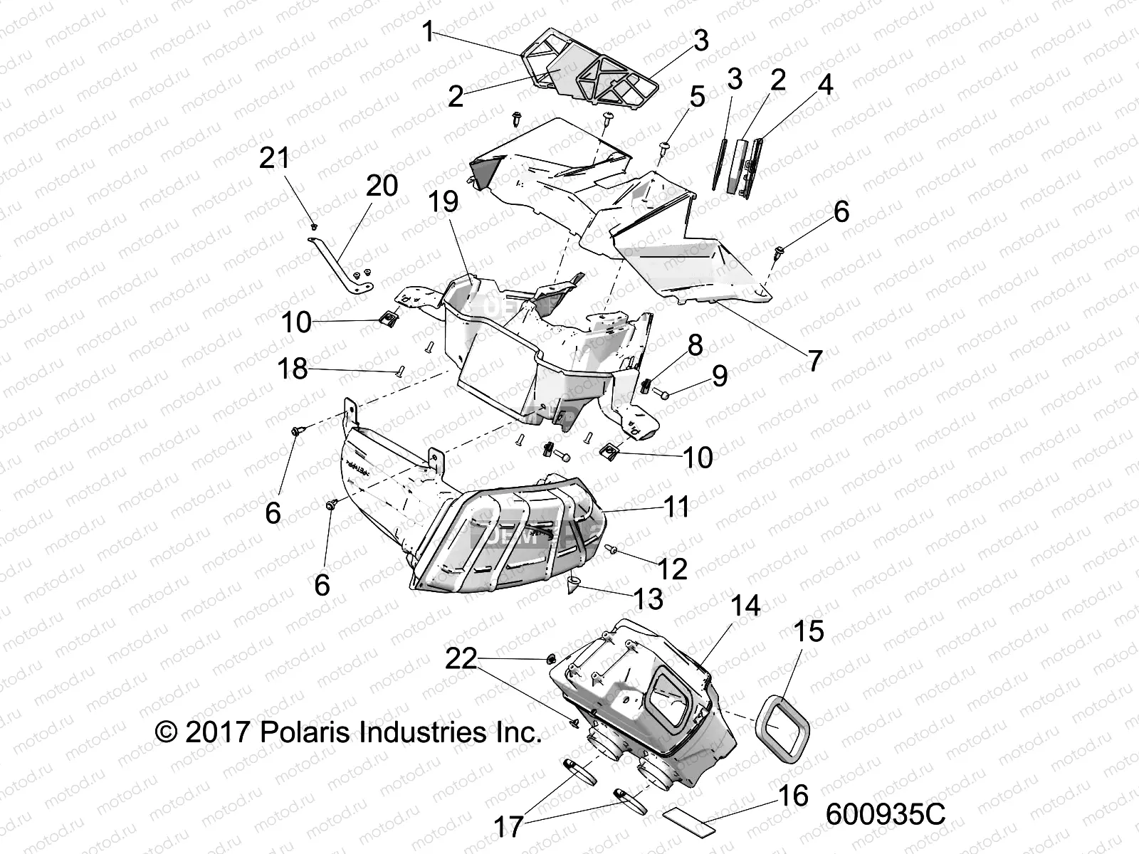 ENGINE | ENGINE, AIR INTAKE SYSTEM - S22EGE8RS/D8RS ALL OPTIONS (600935C)