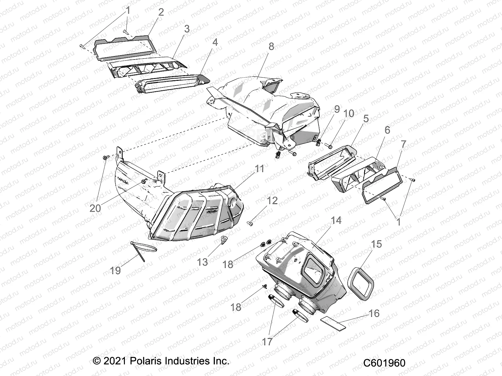ENGINE | ENGINE, AIR INTAKE SYSTEM - S22TFD8RS/8RE ALL OPTIONS (C601960C)