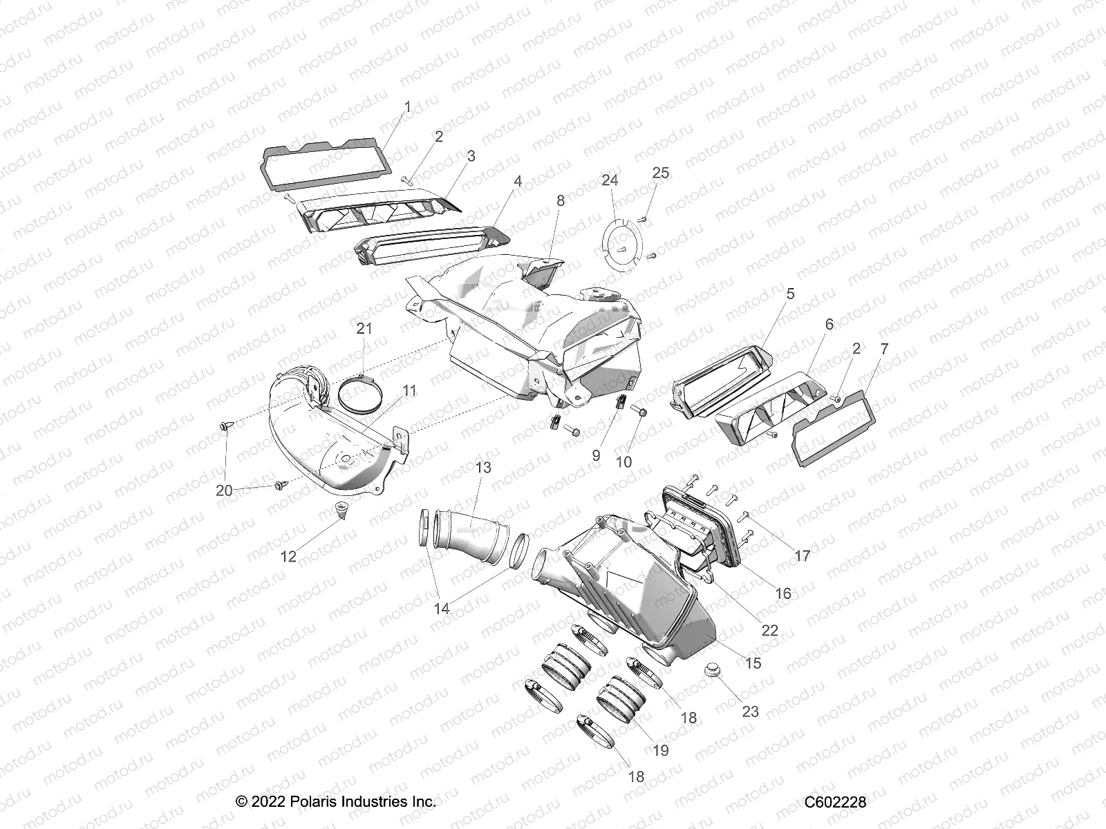 ENGINE | ENGINE, AIR INTAKE SYSTEM - S23TKV8MS (C602228)