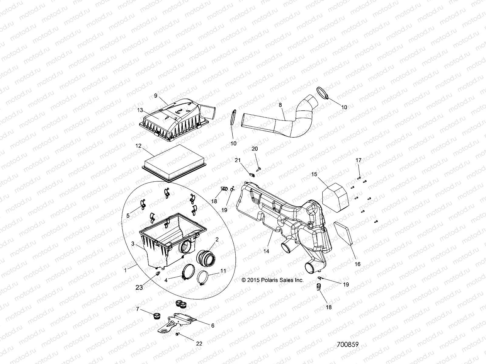 ENGINE | ENGINE, AIR INTAKE SYSTEM - Z16VHA57A2/EAK/AS (700859)