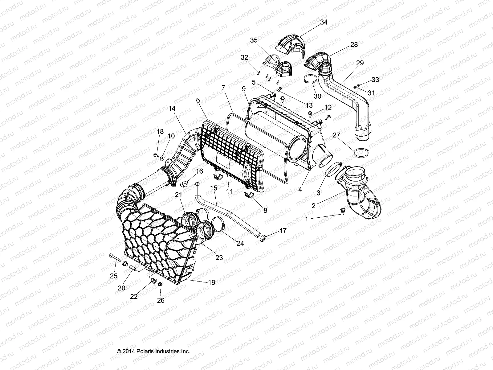 ENGINE | ENGINE, AIR INTAKE SYSTEM - Z17VDM99AB (49RGRAIRBOX151000AL)