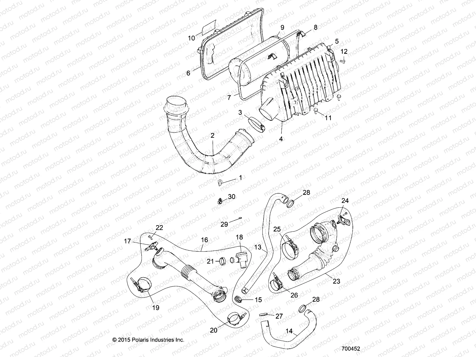 ENGINE | ENGINE, AIR INTAKE SYSTEM - Z17VFE92AK/AM/AB (700452)