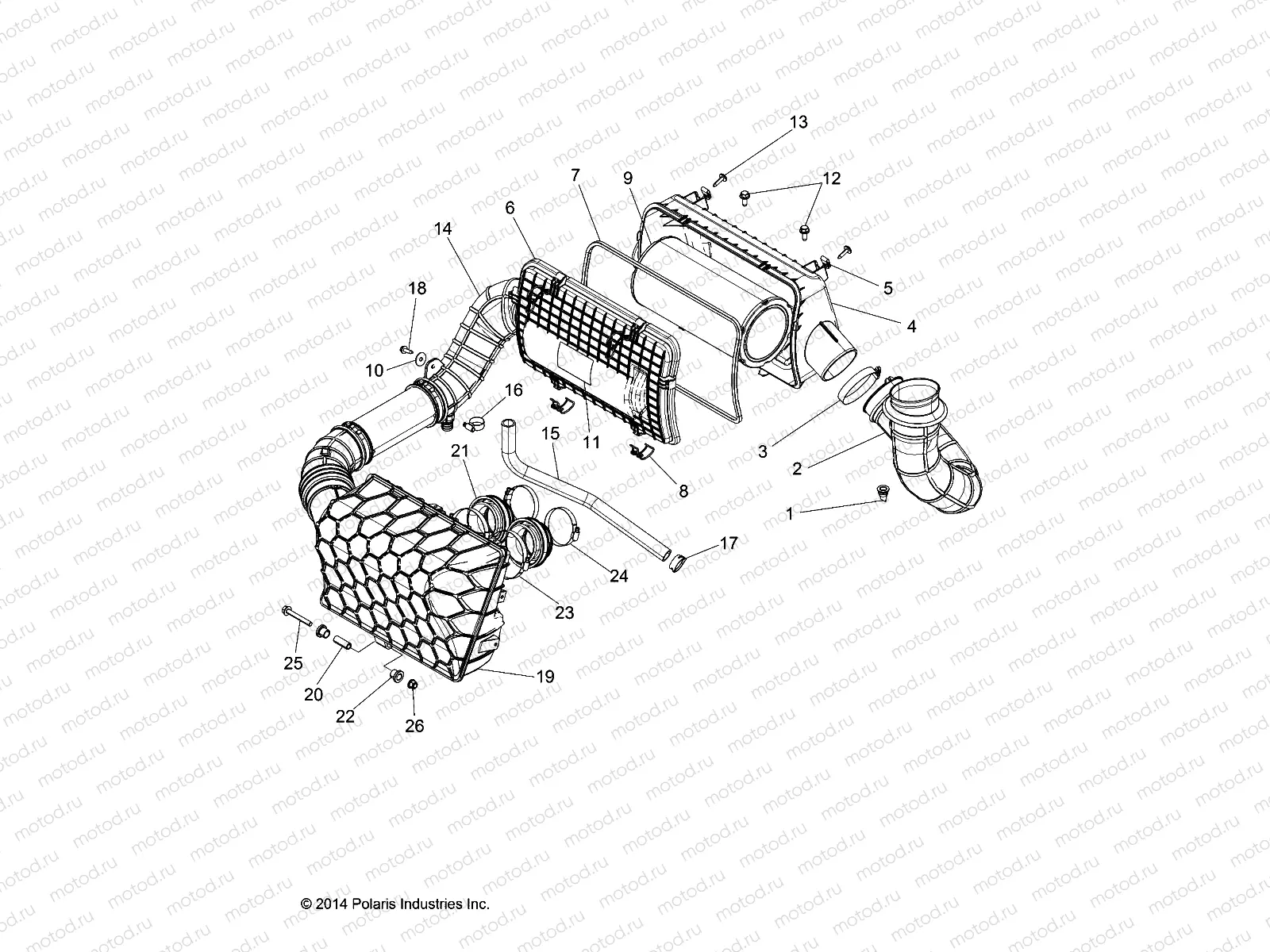 ENGINE | ENGINE, AIR INTAKE SYSTEM - Z17VFE99AM/AW/LW/AP (49RGRAIRBOX151000)