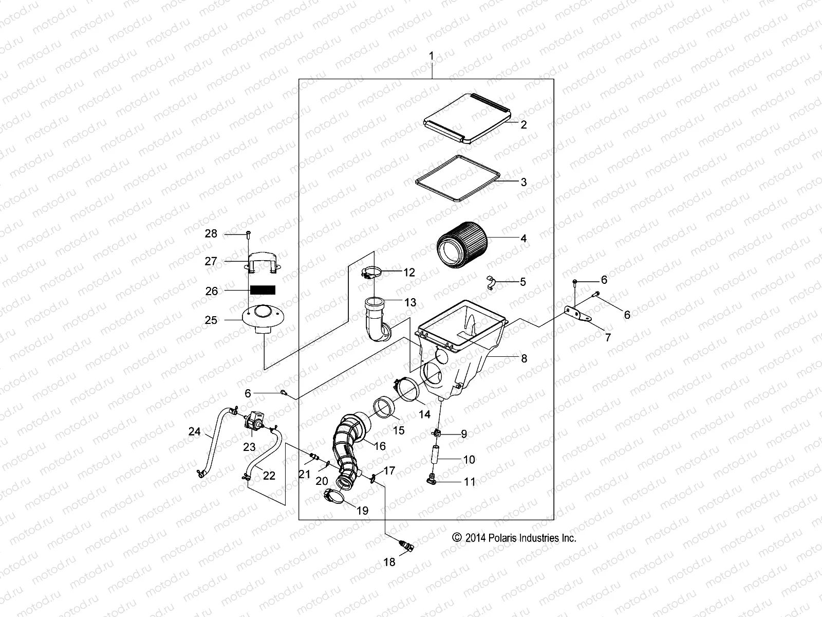 ENGINE | ENGINE, AIR INTAKE SYSTEM - Z17YAV17A2/A5/N2/N5 (49RGRAIRBOX15RZR170)