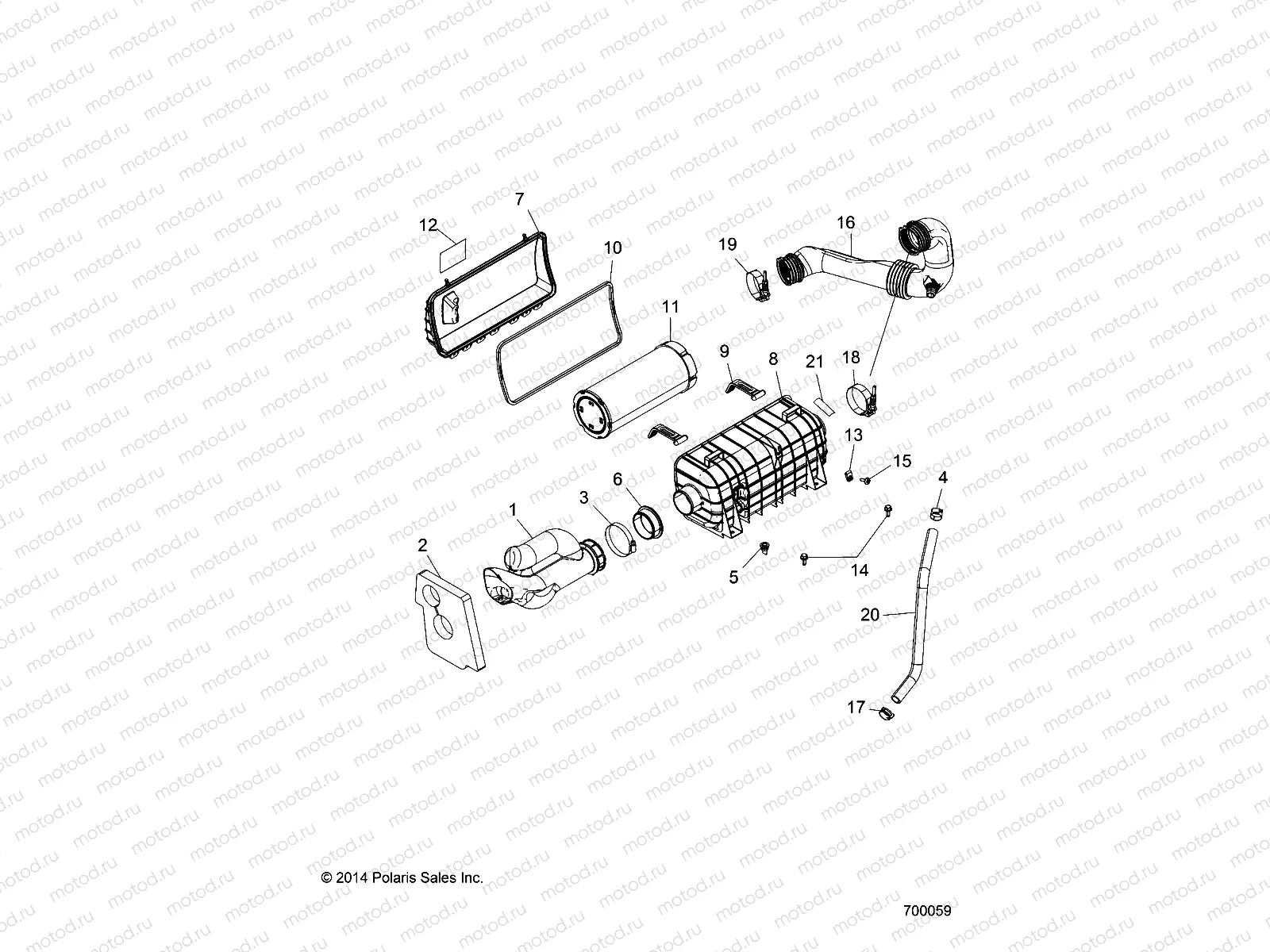 ENGINE | ENGINE, AIR INTAKE SYSTEM - Z19VBE99F2/S99C2/CM (700059)