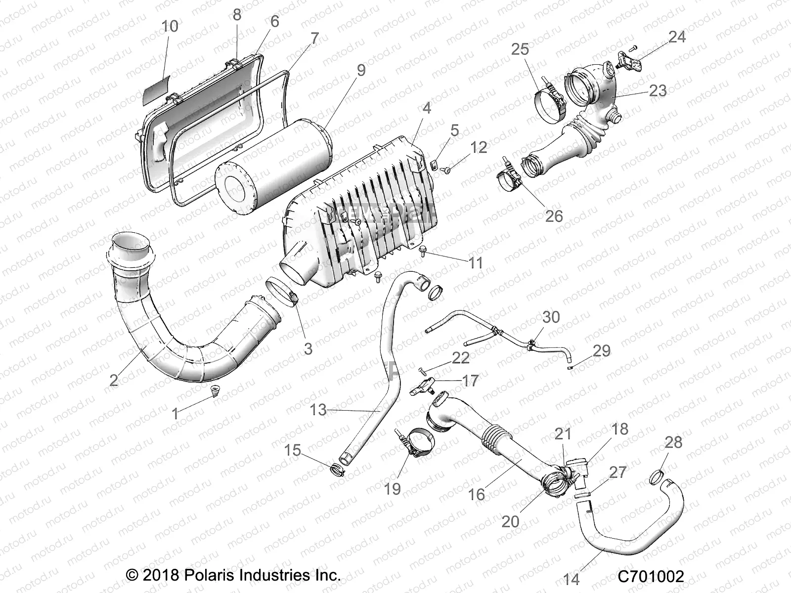 ENGINE | ENGINE, AIR INTAKE SYSTEM - Z20P4L92AG/AP/BG/BP/LG/G92AG/AP/LG (C701002)