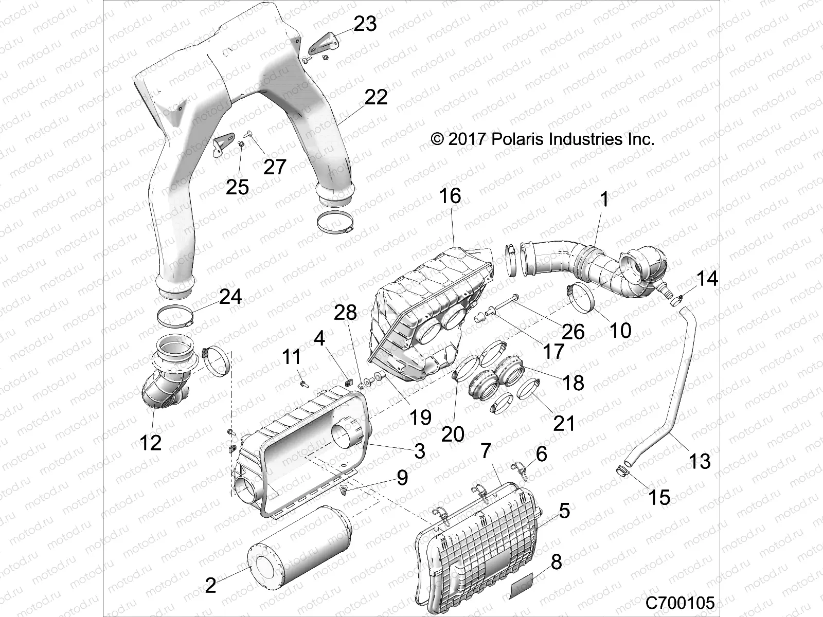 ENGINE | ENGINE, AIR INTAKE SYSTEM - Z20S1E99AG/AK/BG/BK (C700105)