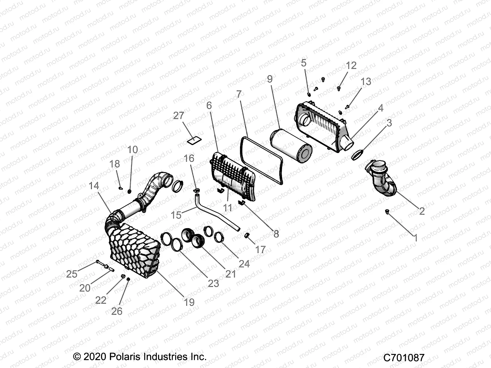 ENGINE | ENGINE, AIR INTAKE SYSTEM - Z22N4E99NK (C701087)