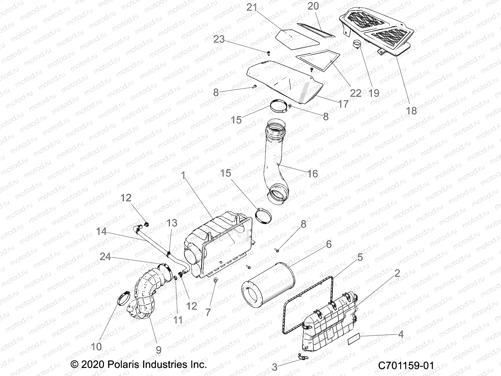 ENGINE | ENGINE, AIR INTAKE SYSTEM - Z22RML2KAL/AP/BK/BL/BP/BT (C701159-01)