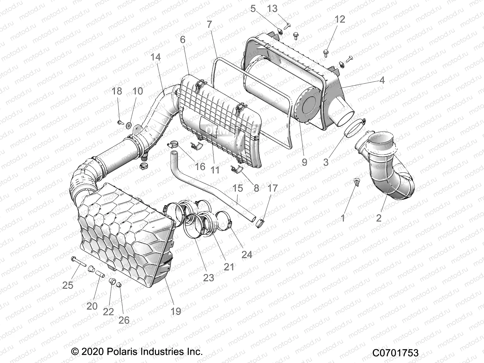 ENGINE | ENGINE, AIR INTAKE SYSTEM - Z23NAV99A/99B (C701348)