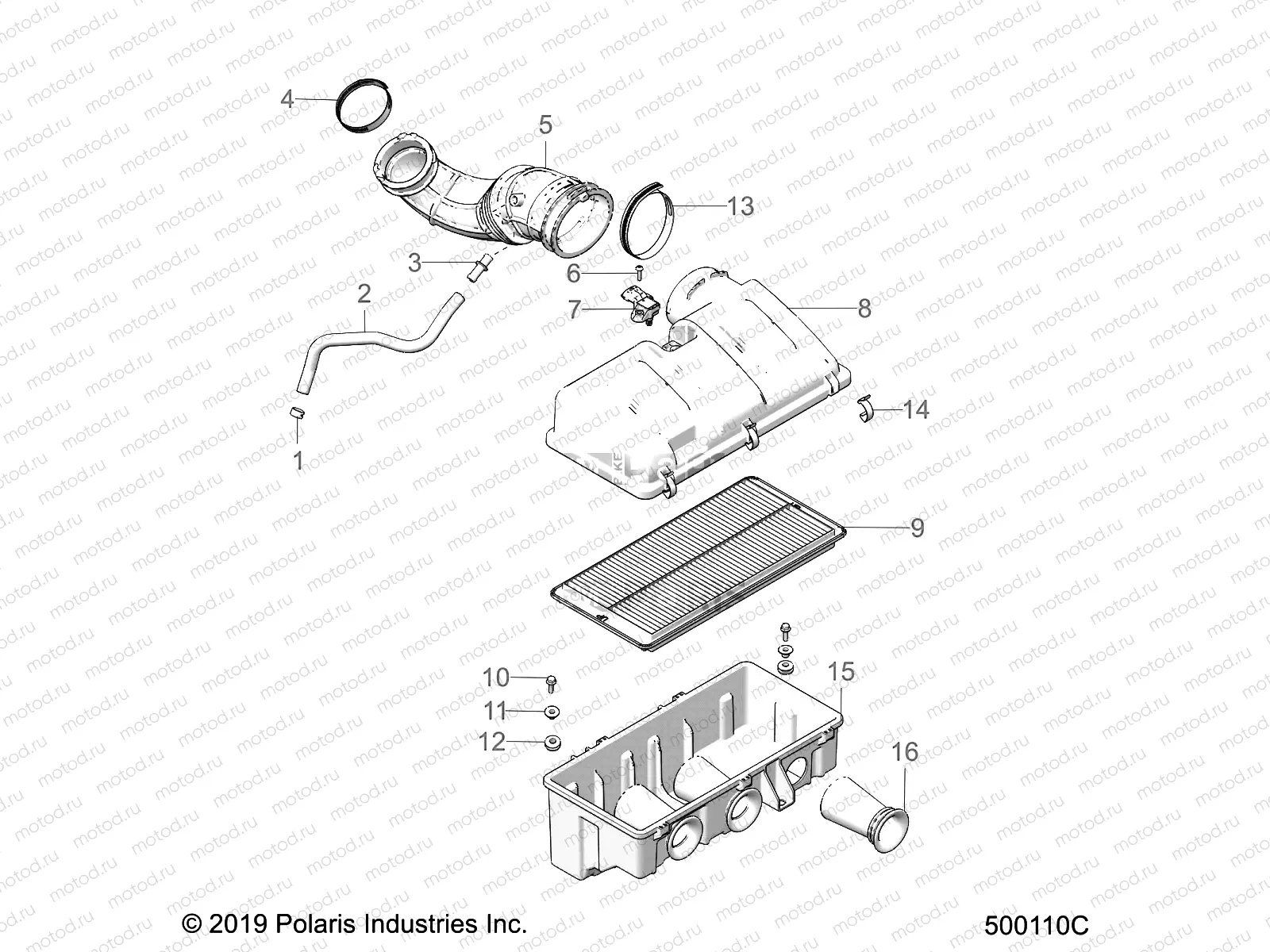 ENGINE | ENGINE, AIR INTAKE - T21AARGB/SGD ALL OPTIONS (500110C)